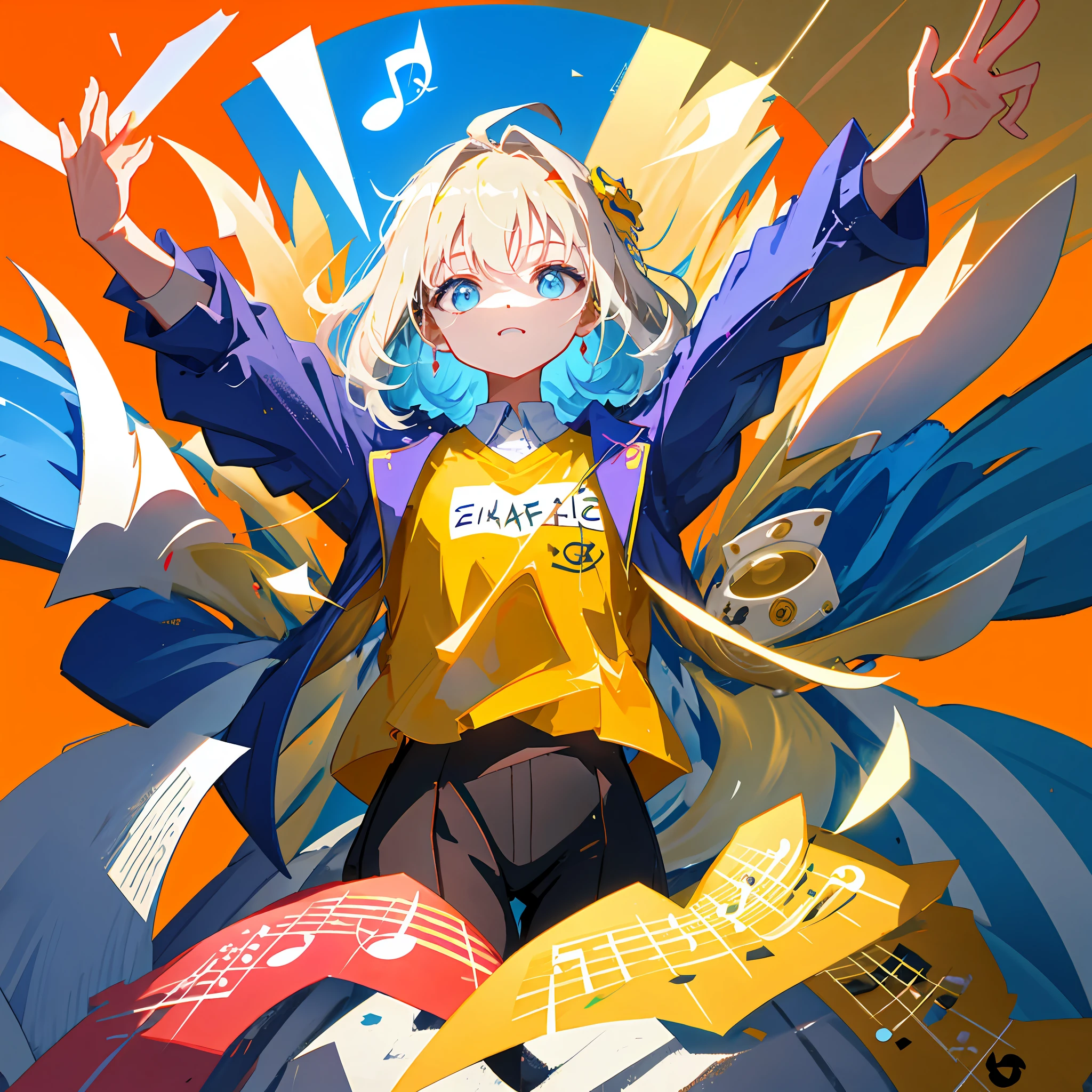 Imagine an image with a clean white background and a single stylized musical note highlighted. The musical note is colorful, vibrant and has elegant strokes. It transmits energy and movement, as if it were about to jump off the screen. The simplicity of the image emphasizes the importance of music as a central element of the channel, inviting viewers to explore the musical world through the content offered