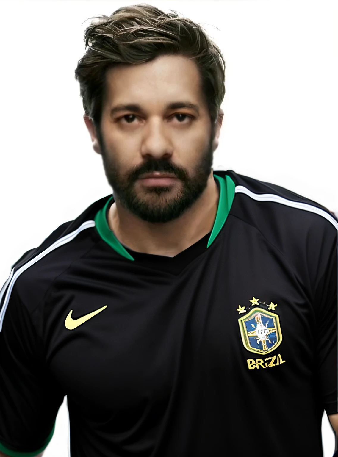 cvorpo forte with Brazil fubebol shirt