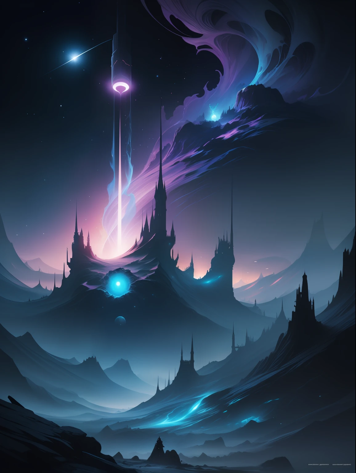 Imagine that you have the task of visualizing a dream world where reality merges with fantasy and symbolism. and symbolism.
