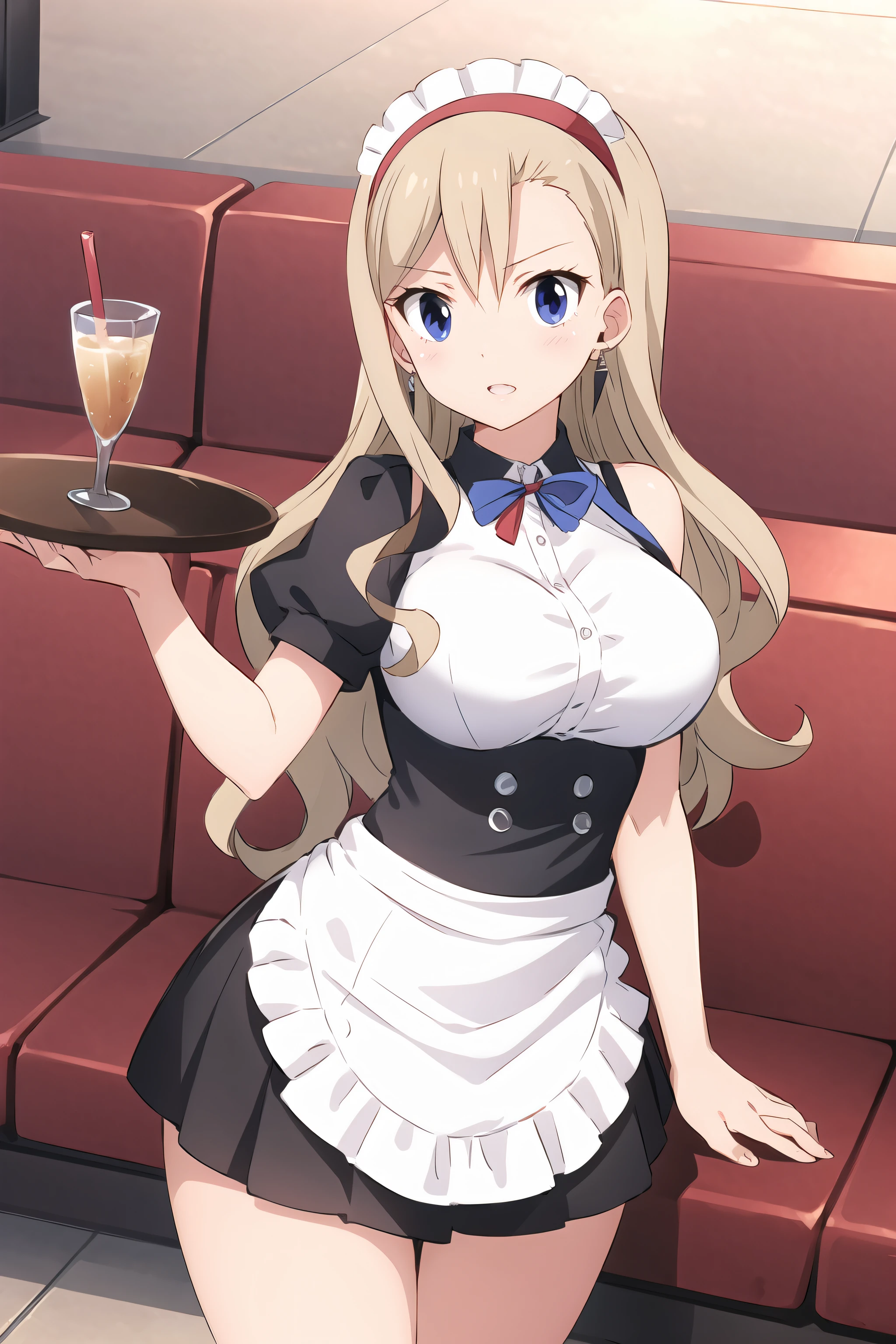 RebeccaEZ, waitress outfit