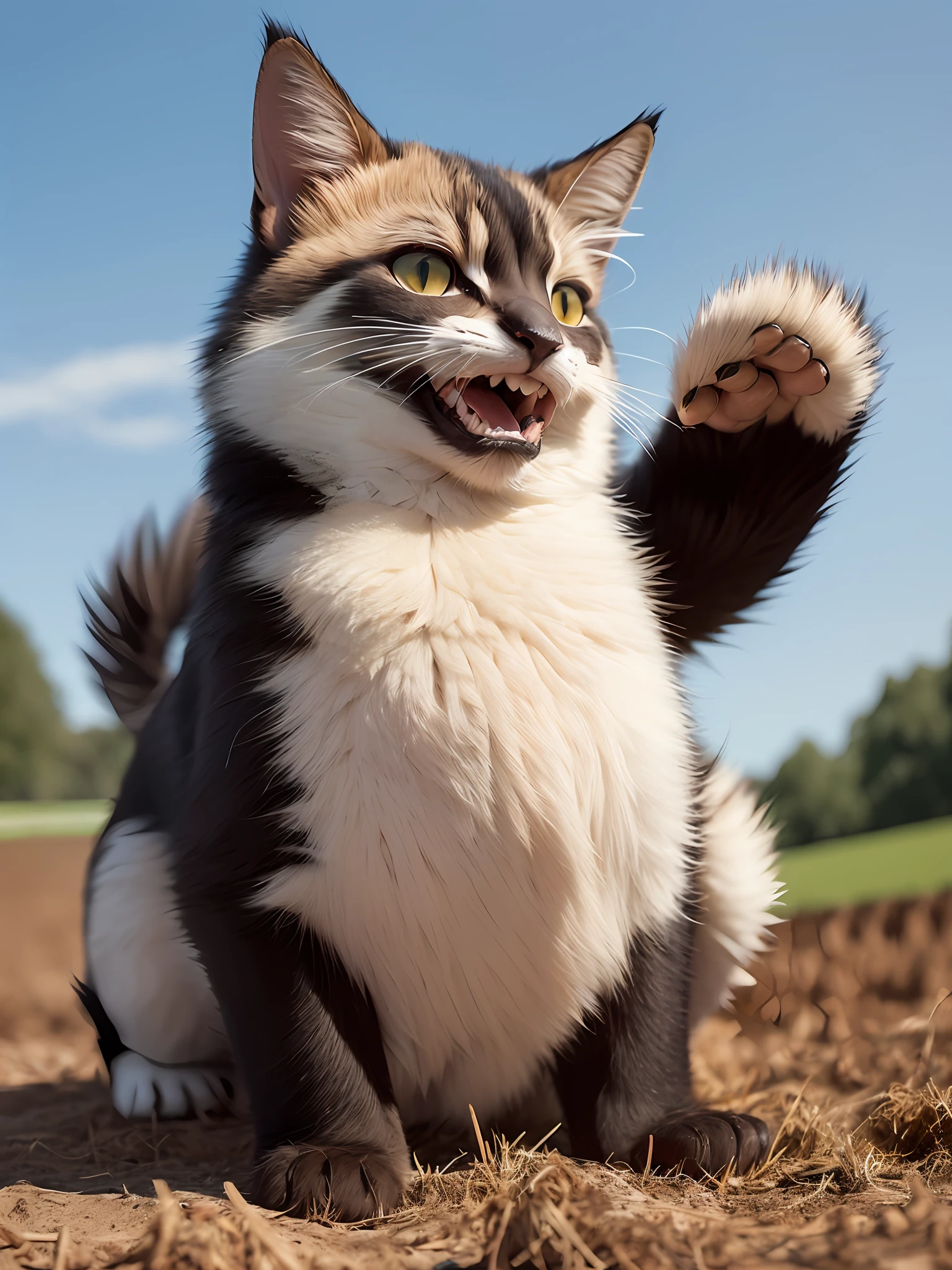 Make a mascot of the course of agricultural sciences, a ferocious animal