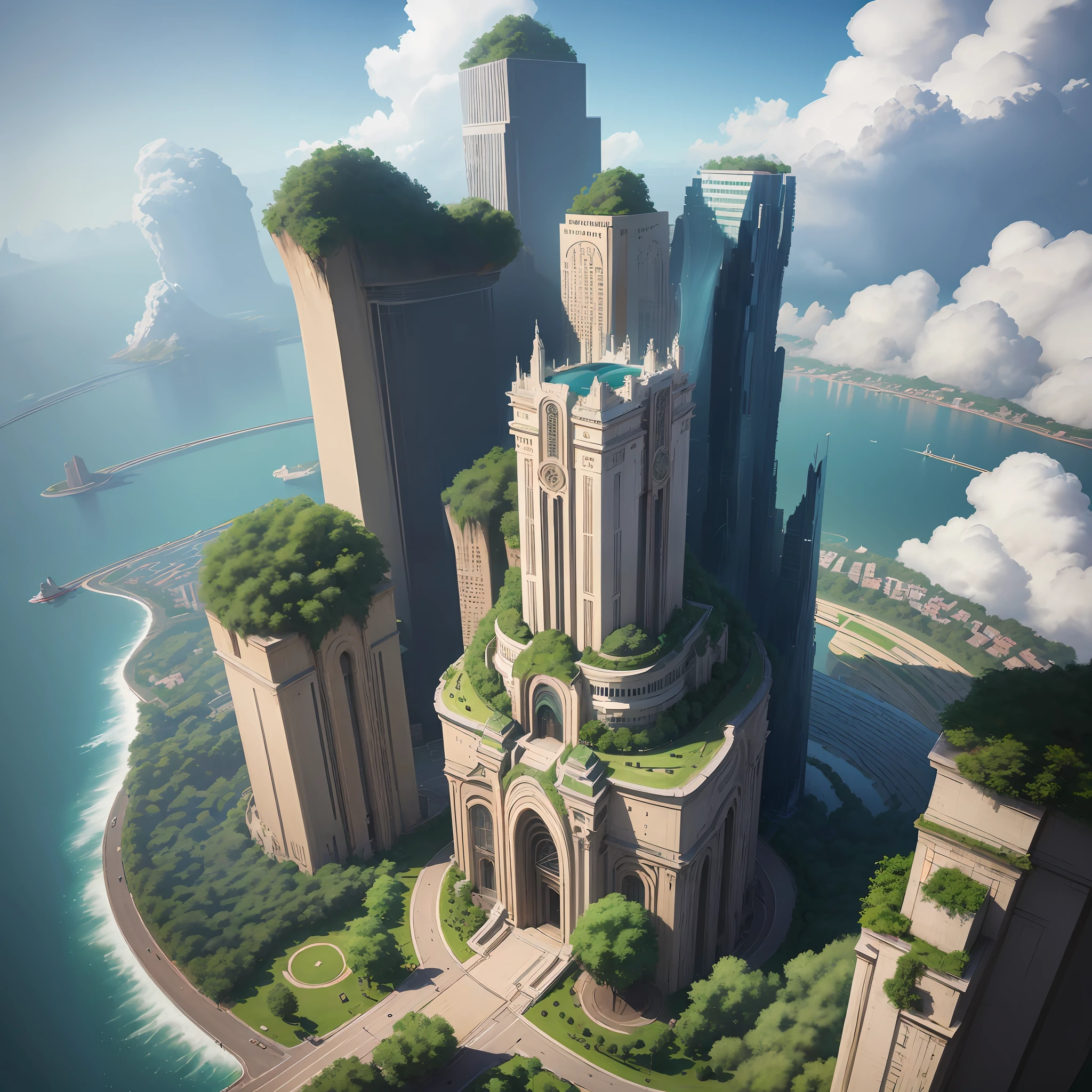 photorealistic shot of natural terrain, masterpiece, ultra high res, (photorealistic:1.5), view from airplane window, cloudy day, sunshine, ciinema lighting, insanely detailed, hyper realistic, intricate design, fine details --auto