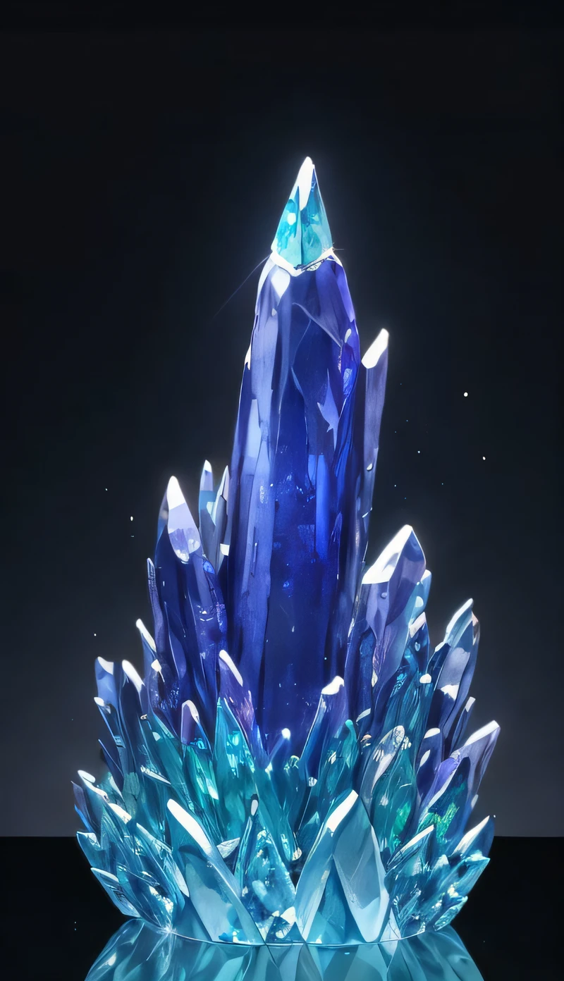 (best quality:1.2) (4k:1.) (very high resolution:1.1) , (realistic photograph:1.1) , (ultra detailed CG:1.1) , official concept art , sculpture made of crystal , statue , no human , 1girl elf , solo , (detailed face:1) , (small breasts:1) , (short wavy hair:1) , upper body , transparent body , (phcrystal:1) , colorful crystal , gems , (glasssculpture:.95) , translucent , transparent ,reflection , RTX , lay tracing , particles