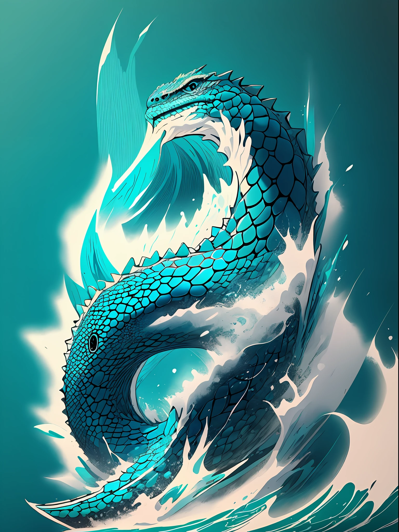 Harbour Bay Mouth text logo, Wave Line Art Logo, Black and Dark Blue background, Turquoise blue, Bright, Minimal and Pure white — Blue Lizard, Simple, Ultra Detailed, Detailed Drawing, Vectorization, Silhouette, 8k. --auto --s2