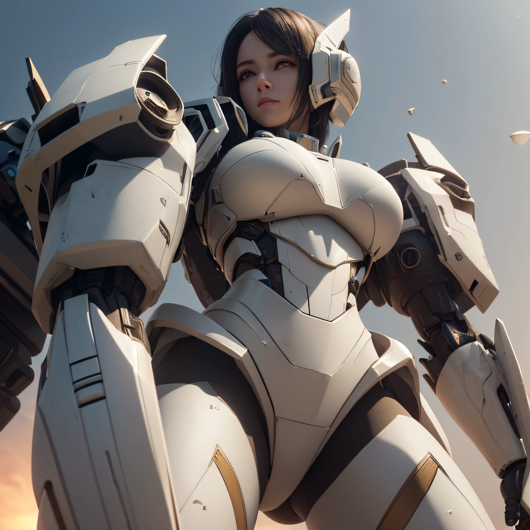 ((Best Quality)), ((Masterpiece), (Very Detailed:1.3), 3D, Shitu-mecha, White Silk Beauty, Ancient Technology, HDR (High Dynamic Range), Ray Tracing, NVIDIA RTX, Super Resolution, Unreal 5, Subsurface Scattering, PBR Texture, Post-processing, Anisotropic Filtering, Depth of Field, Maximum Sharpness and Sharpness, Multi-layer Textures, Albedo and Highlight Maps, Surface Shading, Accurate Simulation of Light-Material Interactions, Perfect Proportions, Octane Rendering, Two-tone illumination, low ISO, white balance, rule of thirds, wide aperture, 8K RAW, high efficiency sub-pixels, subpixel convolution, luminous particles, light scattering, Tyndall effect --auto