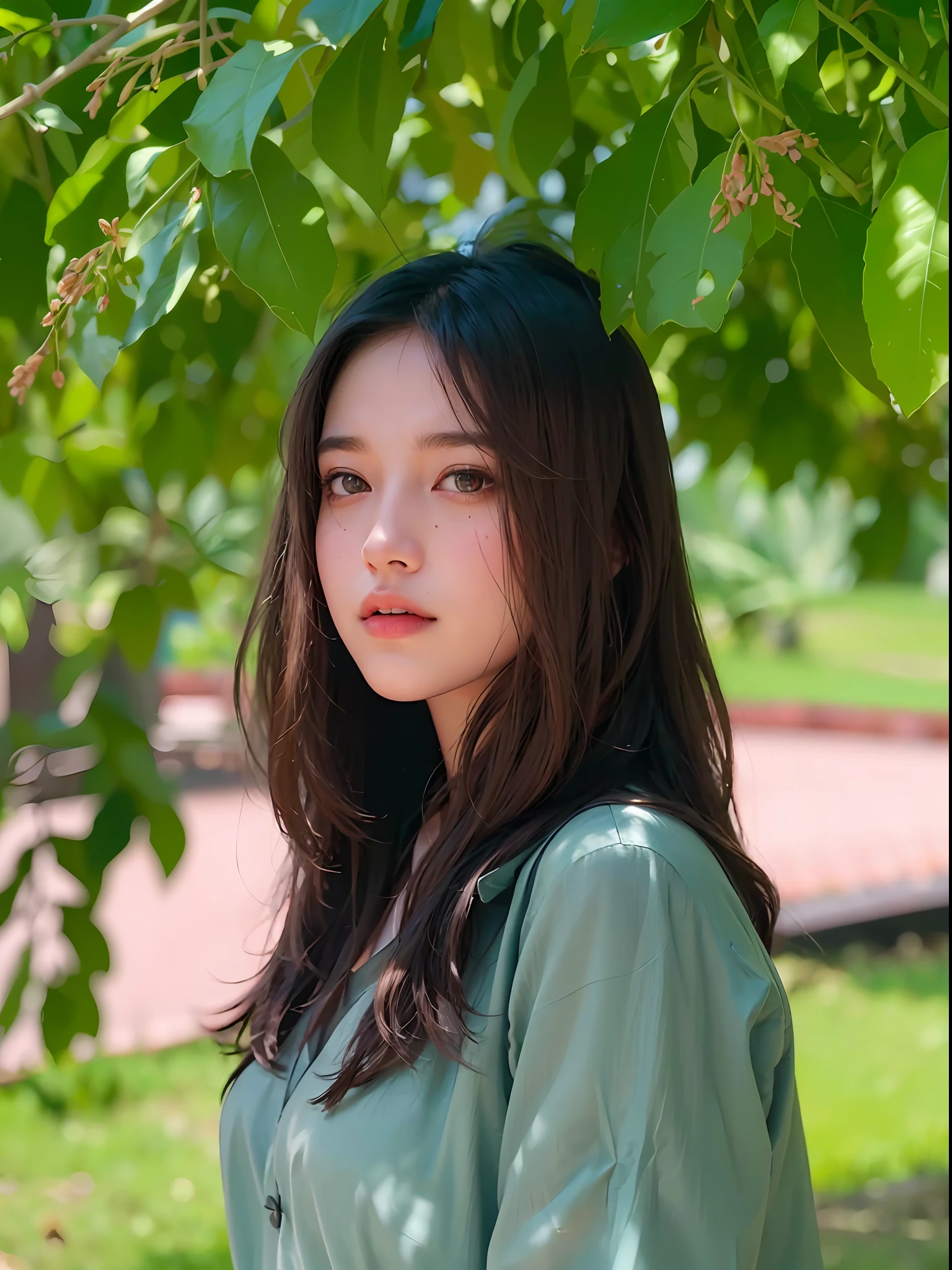 (hyperrealistic), (illustration), (high resolution), (8K), (extremely detailed), (best illustration), (beautiful detailed eyes), (best quality), (super detailed), (masterpiece), (wallpaper), (detailed face), solo, (dynamic pose), 1 girl, white wavy hair on the chair, korean, heterochromic eyes, small moles under the eyes, ((short apron)), medium breasts, long legs, tightens abs, (camel toes), (no panties), (no bra)