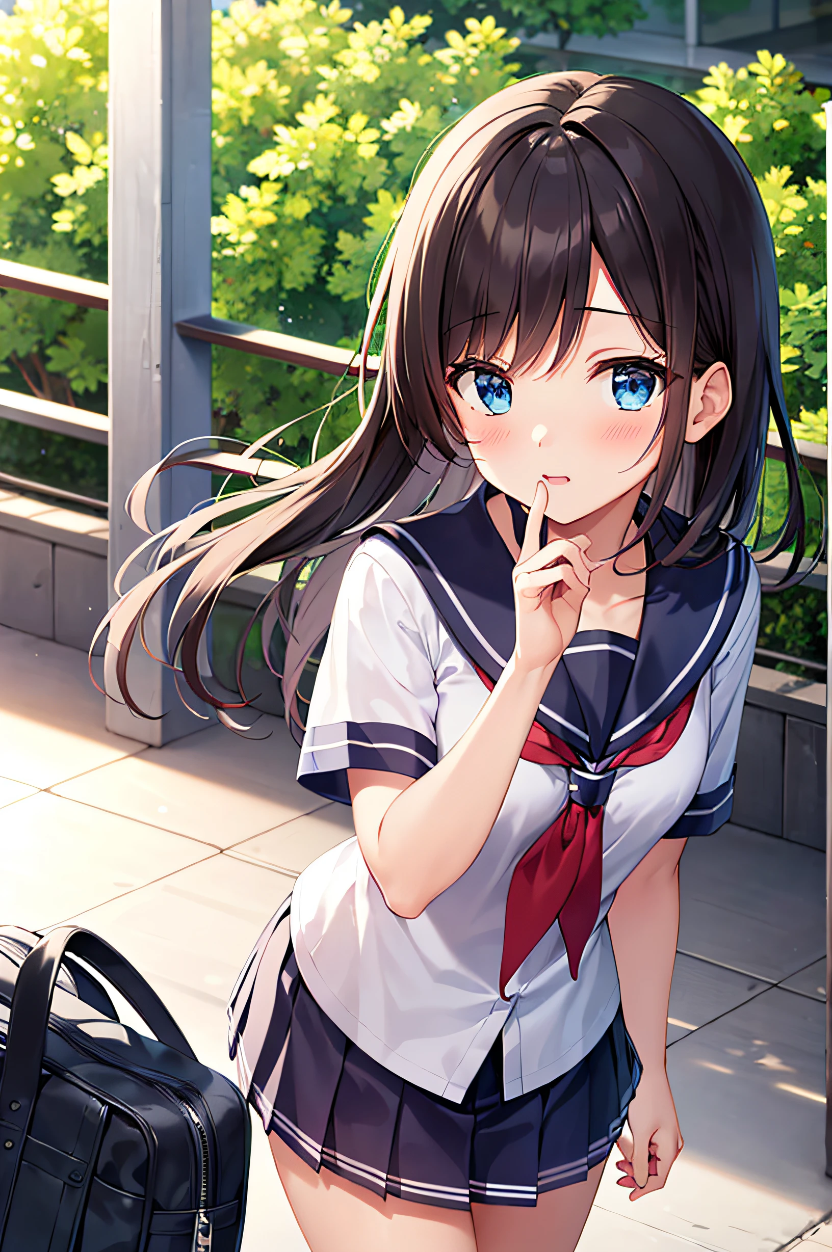 {masterpiece}, {best quality},1girl,school_uniform