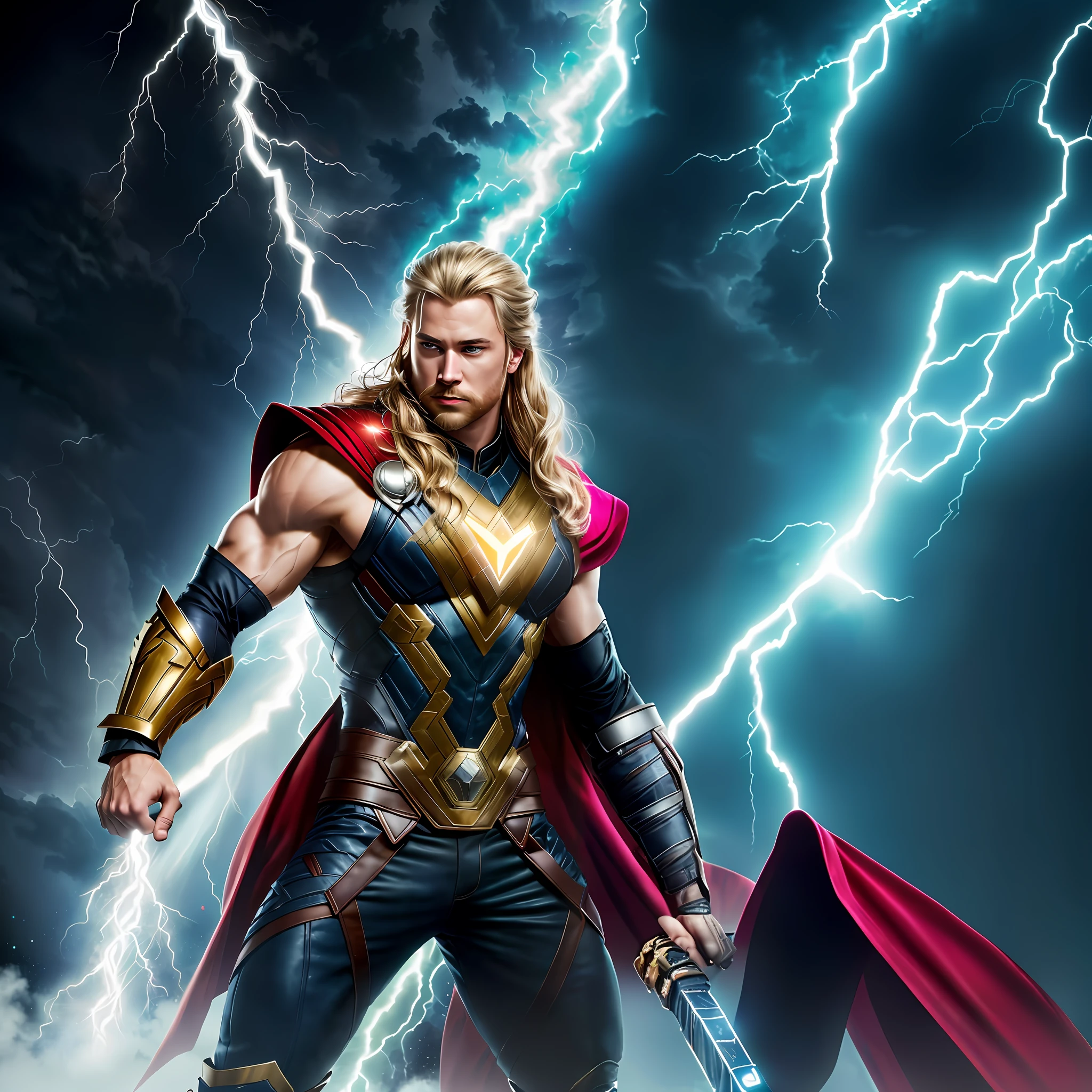 thor thor is the god of thunder and is ready to strike, god of thunder, the god of thunder, thor, thor 2 marvel film, donald trump as thor, asgardian, starring in thor ragnarok film, film still from 'thor', fan art, elon musk as thor, hd wallpaper, by Arthur Pan, thunders, boris johnson as thor, textless