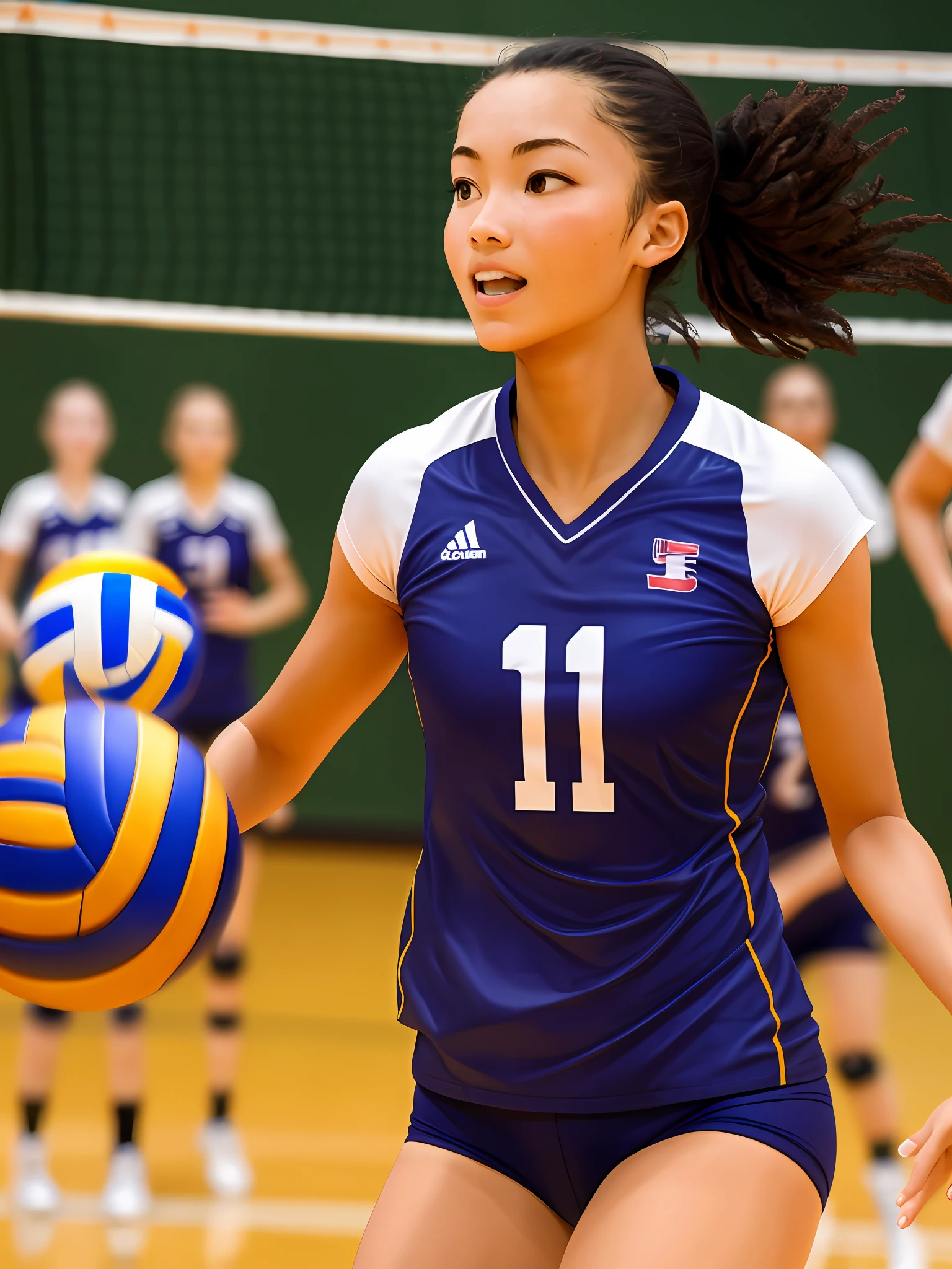 A volleyball player