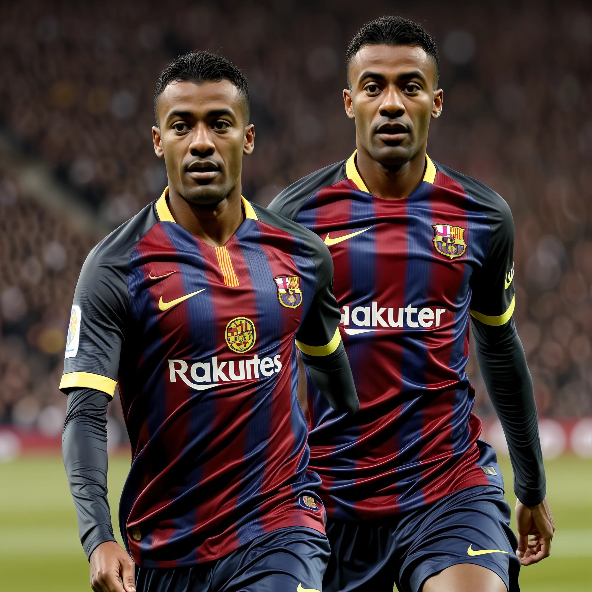 Romario in a Barcelona shirt