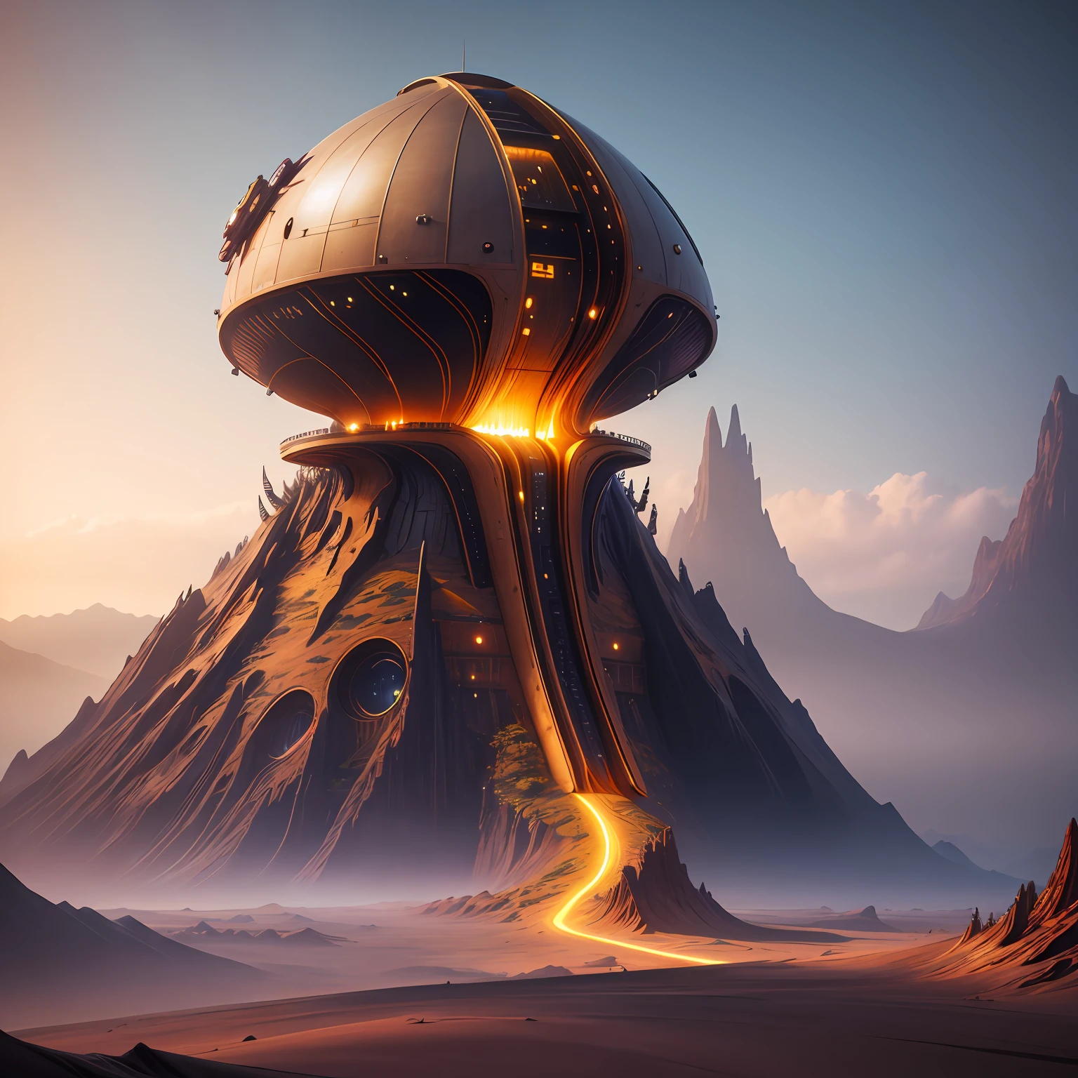 Beautiful alien landscape, stunning alien landscape, sci-fi alien world, futuristic landscape, 4k highly detailed digital art, epic beautiful space sci-fi, epic fantasy fantasy landscape, impressive fantasy landscape, 3d rendered bipple