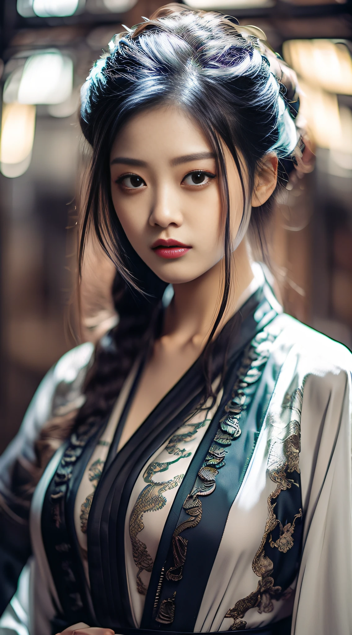 best quality, masterpiece, highres, wuxia 1girl, china dress, super Beautiful face, super beautiful eye, super beautiful hair