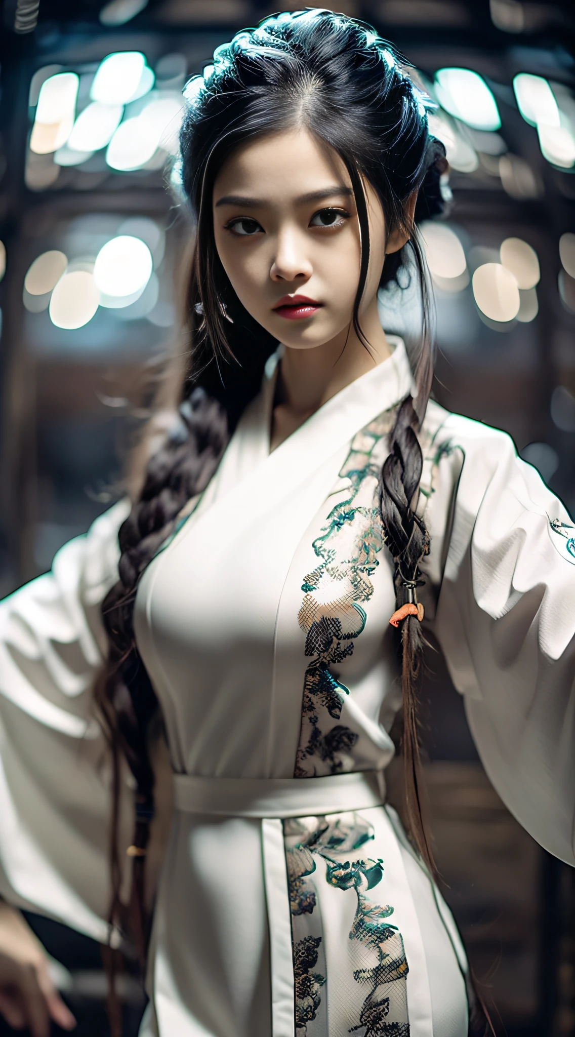 best quality, masterpiece, highres, wuxia 1girl, china dress, super Beautiful face, super beautiful eye, super beautiful hair