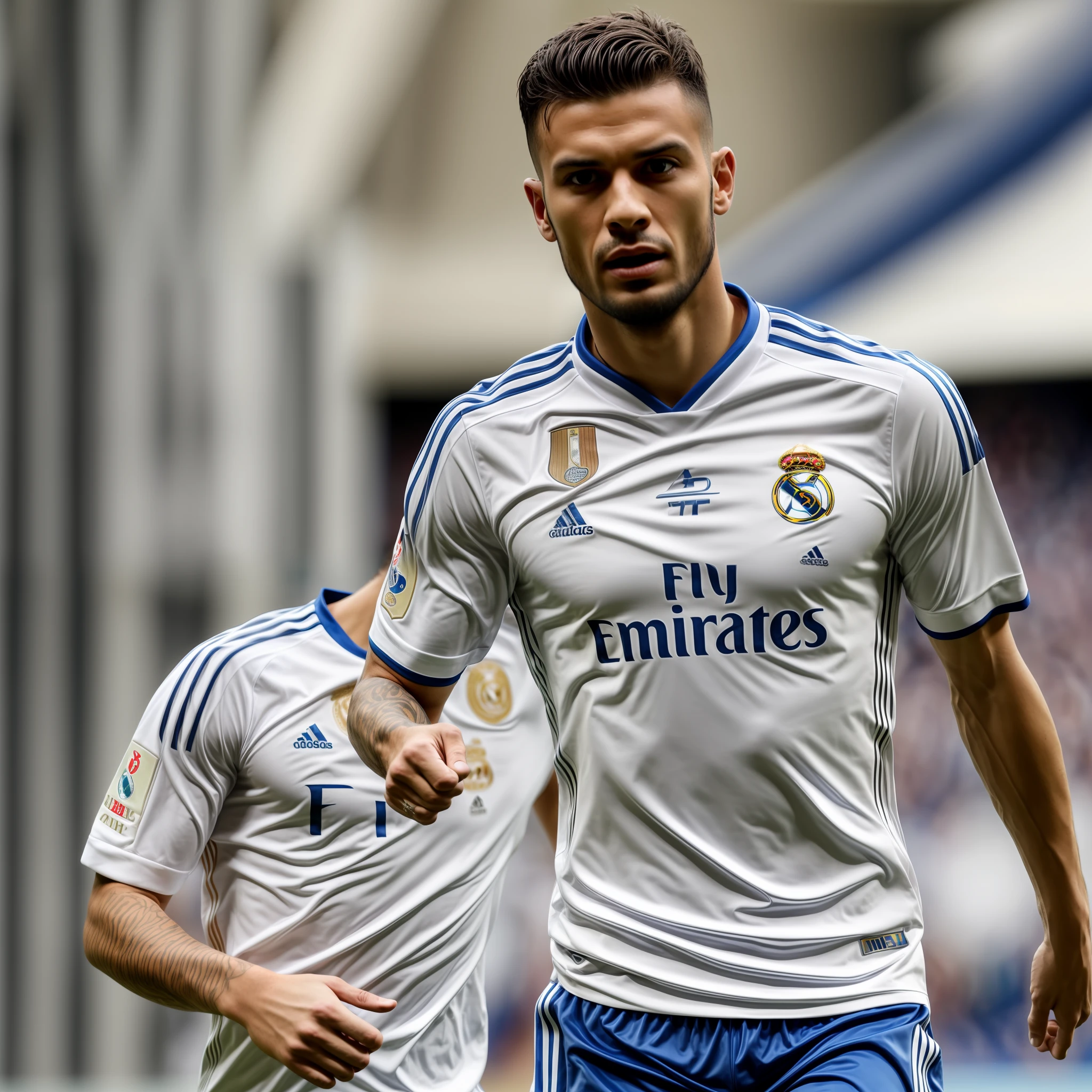 Man in Real Madrid shirt