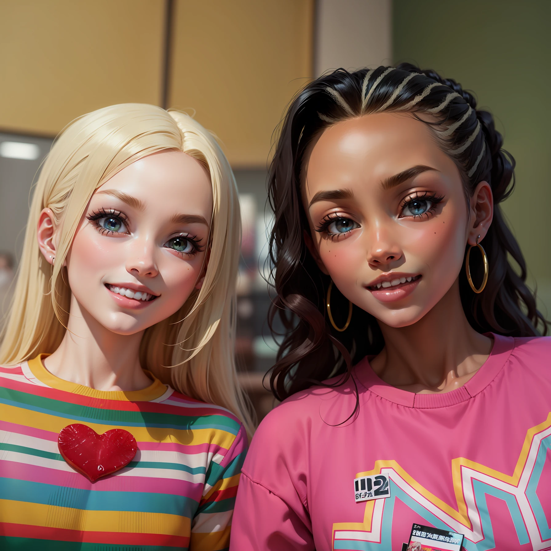 anime, manga style, barbie doll in style, happy, perfect and symmetrical teeth, best quality -- --auto