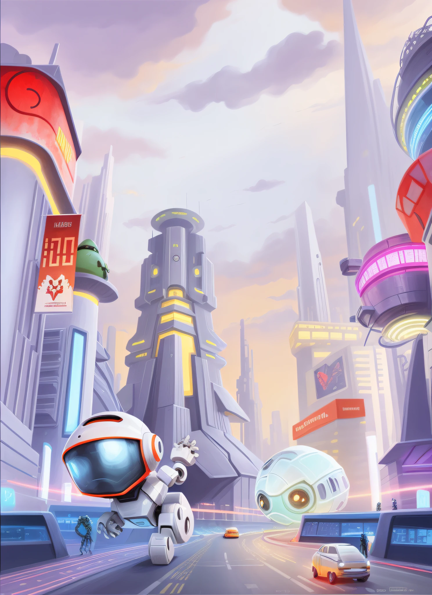 cartoon picture of a tall building with a little robot, futuristic city background, futuristic city background, futuristic metropolis, cybernetic city background, futuristic city, futuristic metropolis, spaceport city, russian futuristic city, retro futuristic illustration, futuristic city, metropolis background, retro futuristic digital painting, futuristic city background