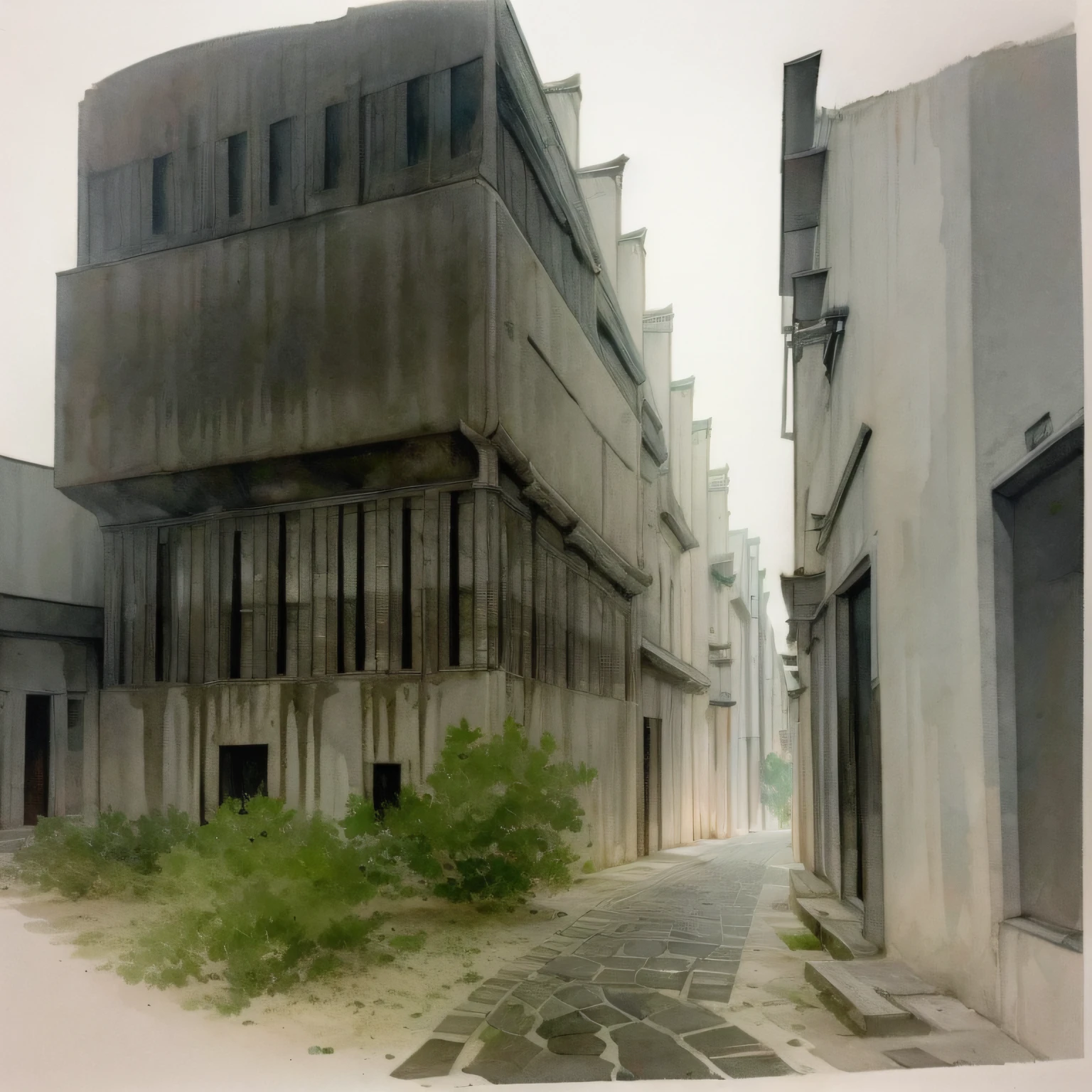 ink_style , architecture of pedro paulo de melo Saraiva, brutalism, paulista school of architecture --auto