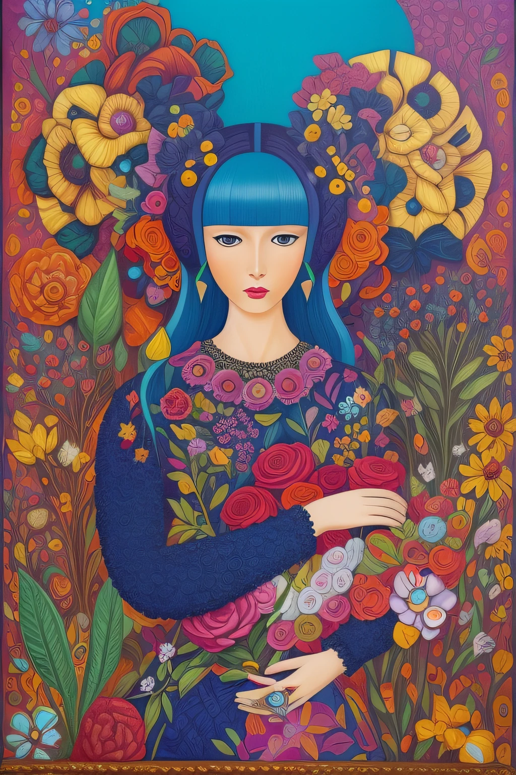 woman,fantasy,style of Catherine Nolin