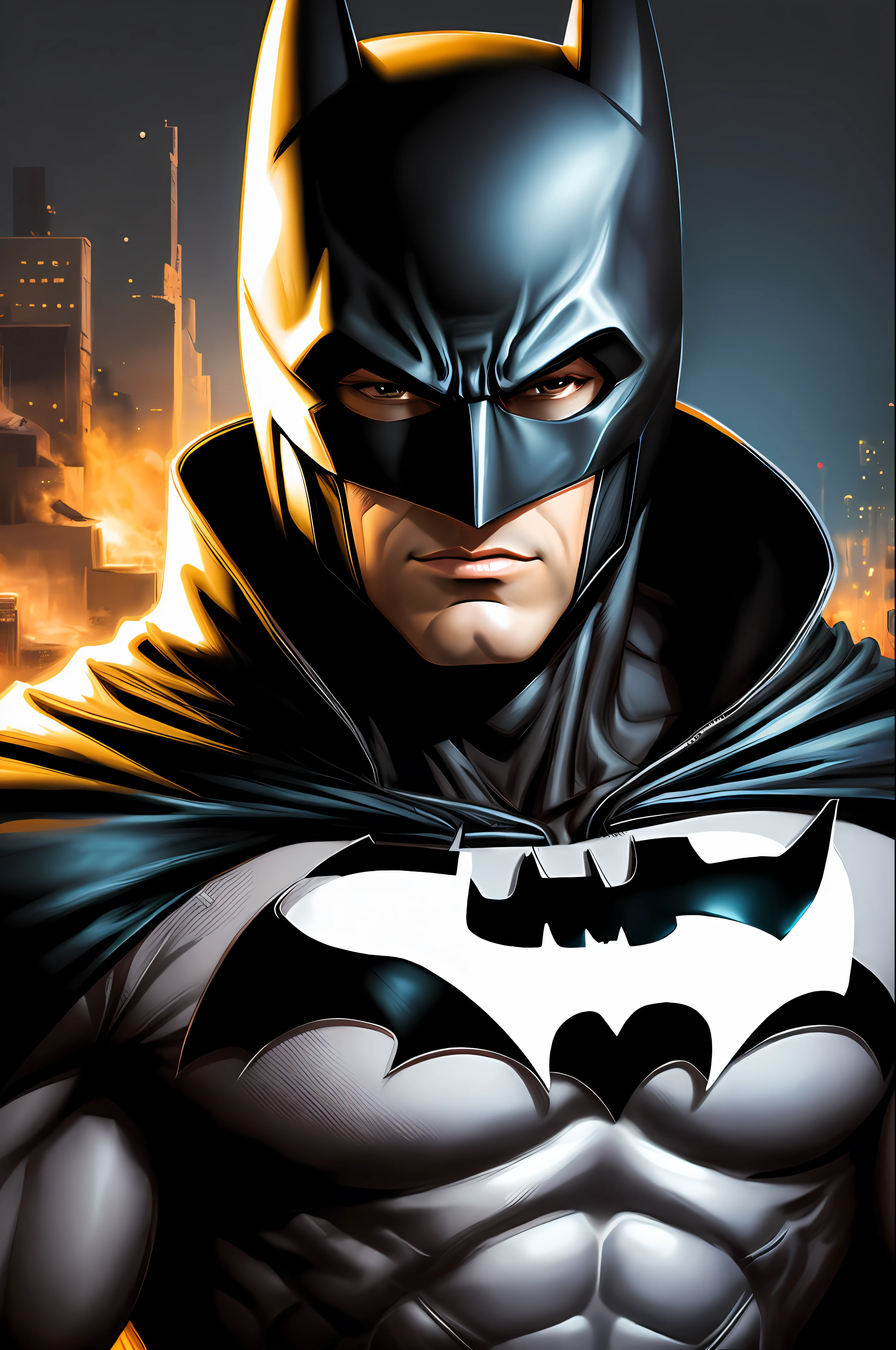 Batman cartoon in drawing, disney style, high quality, digital art, vibrant colors