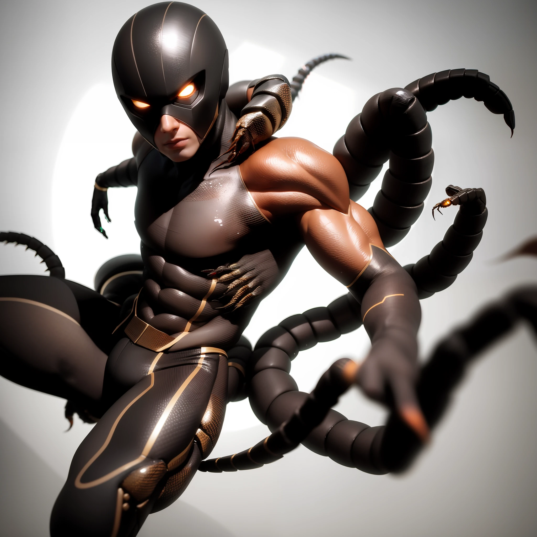 Half scorpion half human in 3D