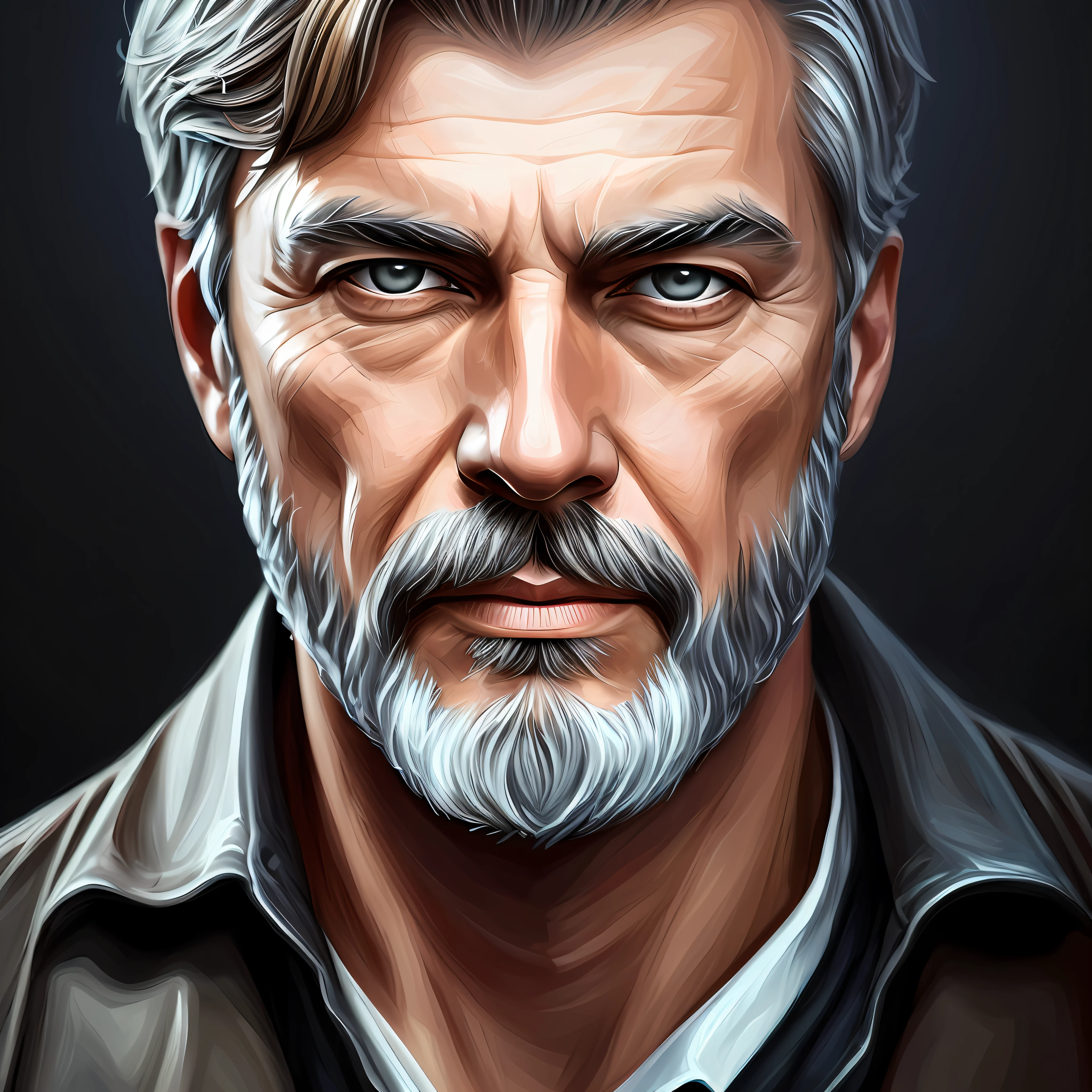 painting of a man with beard with a lot of age, cinematic ultrarealistic portrait, epic portrait illustration, digital painting #1 of all time, digital painting #1 of all time, realistic digital painting, realistic detailed face portrait, realistic realistic portrait, high detail digital painting, digital art portrait, character art portrait, detailed character portrait, high quality digital painting, stunning digital painting --auto