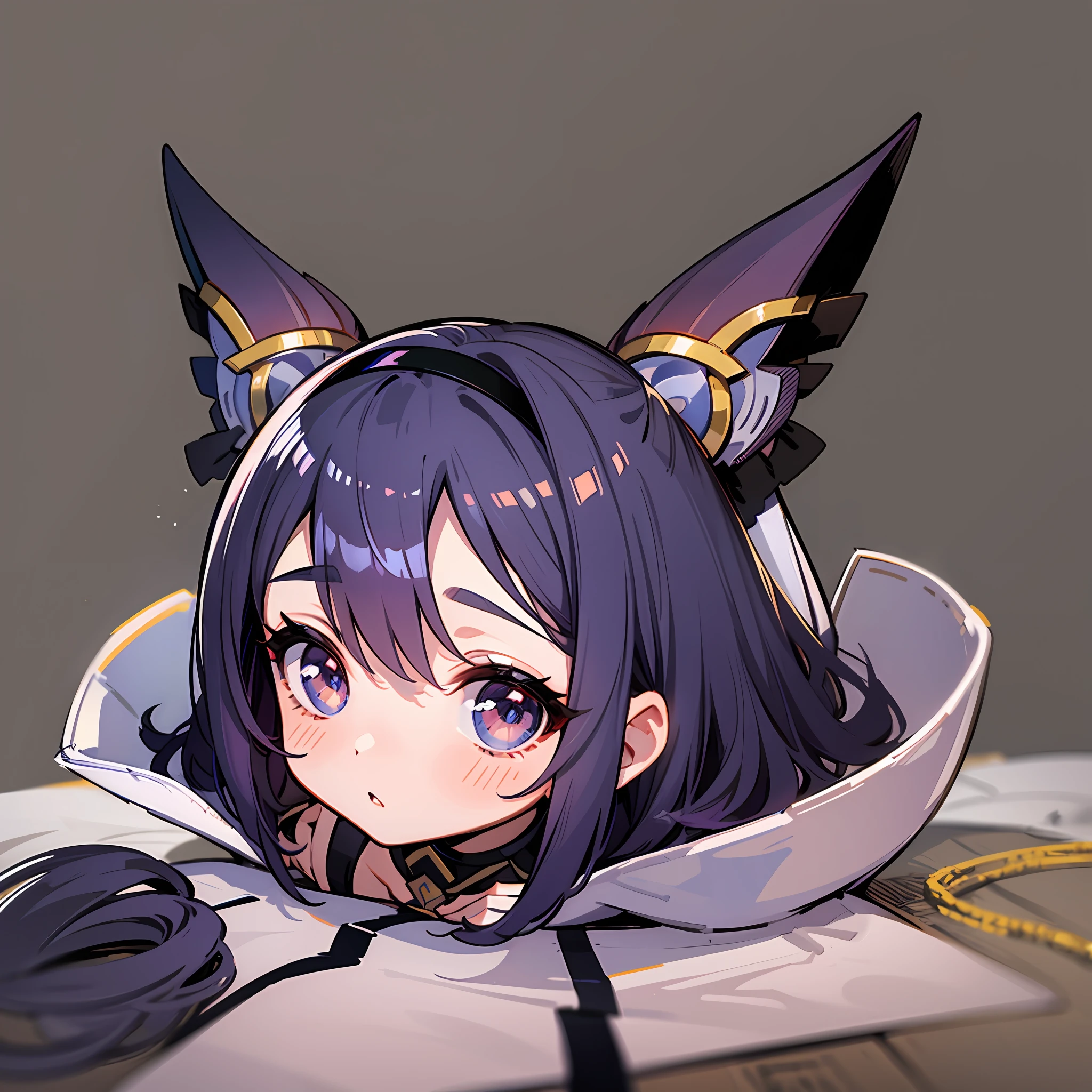 (Stickers: 1.5), Simple Flat Background, Xenoblade, Homura, Hikari, Chibi Chara, Solo,
