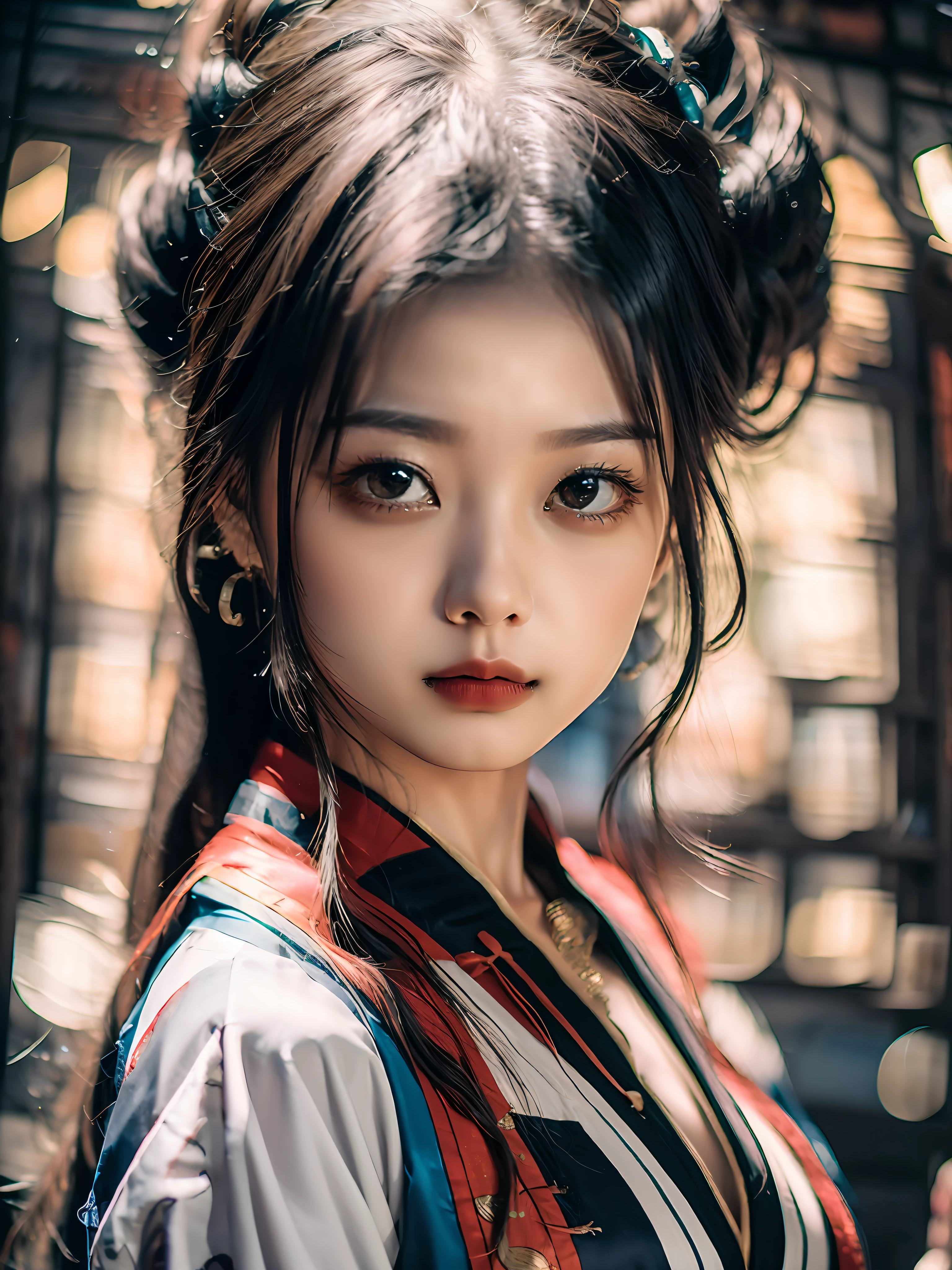 Best quality, masterpiece, high resolution, wuxia 1girl, chinese dress, super pretty face, super beautiful eyes, super beautiful hair