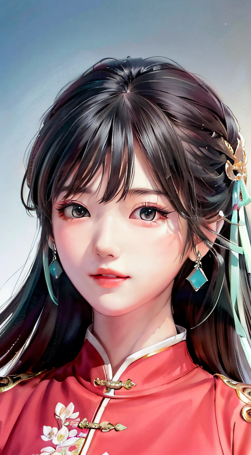 (((Masterpiece))), (((Best Quality: 1.4))), ((Super Detail: 1.4)), a masterpiece of a Qing court empress, 1girl, gorgeous hair, exquisite jewelry, delicate hair, Hetian jade bracelet, perfect facial features, big eyes, long eyelashes, delicate makeup, Little Red Book Internet celebrity makeup, willow eyebrows, resolute eyes, best light, best shadow, ray tracing, edge lighting, backlight, Sunset, good movements, good appearance, Beijing Forbidden City, Qianqing Palace, looking into the distance and thinking about something, 28 years old, ring on hand, 8K, ultra HD, movie filter, movie lighting, detailed skin, detailed face close-up, fair skin, stunning anime face portrait, beautiful digital artwork, WLOP Rossdraws, detailed digital animation art, Guwiz masterpiece, Guwiz style artwork, Guwiz, beautiful character painting, ArtStation Guvez on Pixiv, Güvez on Pixiv Art Station