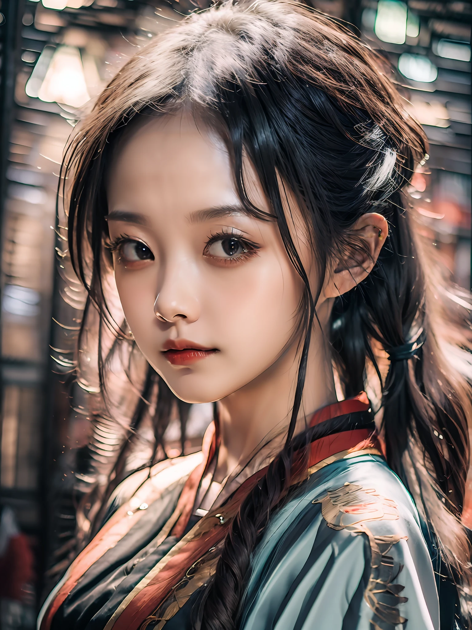 Best quality, masterpiece, high resolution, wuxia 1girl, chinese dress, super pretty face, super beautiful eyes, super beautiful hair