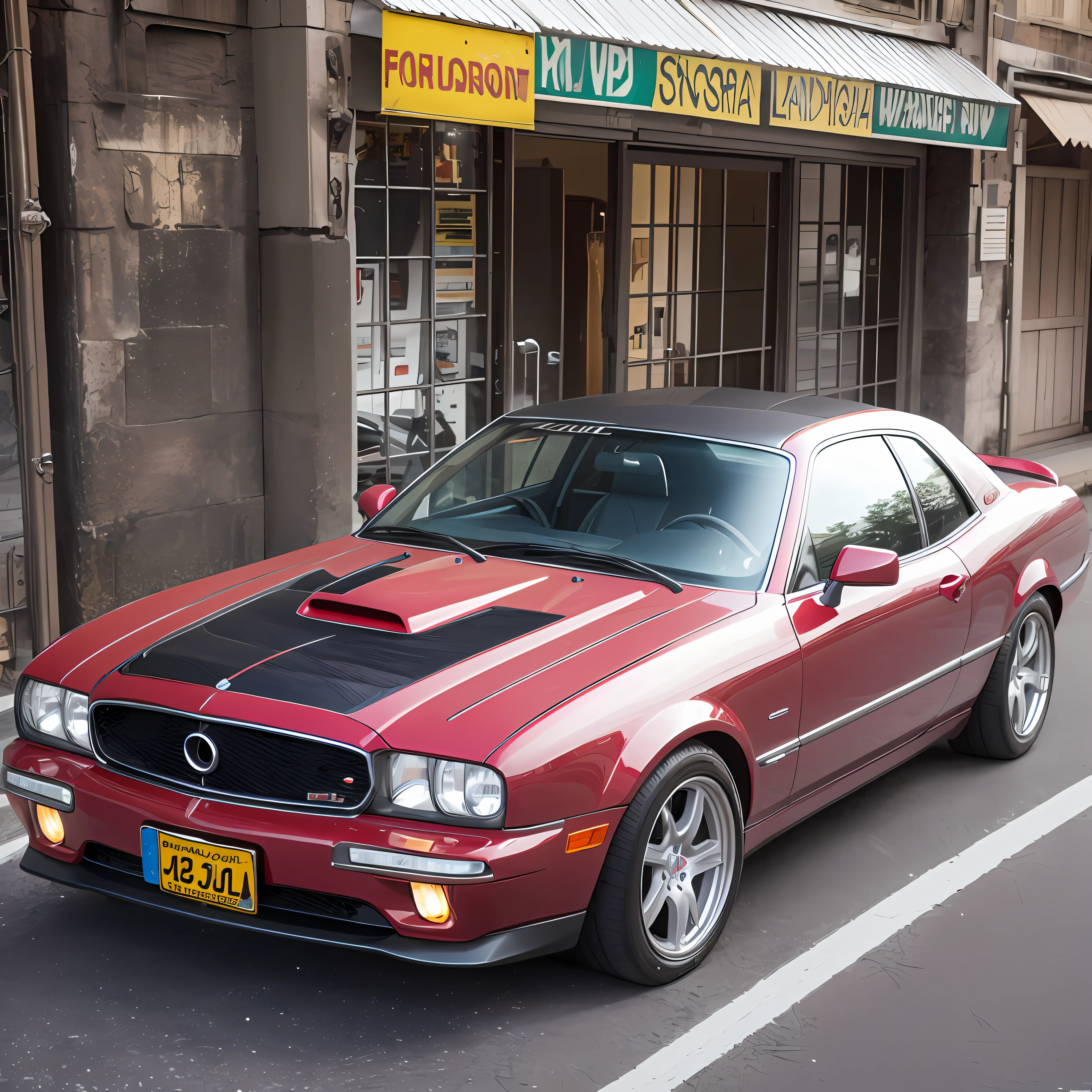 RAW, Masterpiece, Super Fine Photo,, Best Quality, Ultra High Resolution, Photorealistic, Sunlight, Automotive, Incredibly Beautiful, Caarroclassico, Black, Highly Detailed Background, Detailed Car, Intricately Detailed Busy Background, Exquisite, Gorgeous, Milky, Highly Detailed Metal, Realistic Detail, Visible Leather, Sharp Focus, Volumetric Fog, 8k UHD, DSLR, High Quality, Film Grain, Dark Metal, Photorealism, Lomography, Night, city undeveloped, translucent --auto