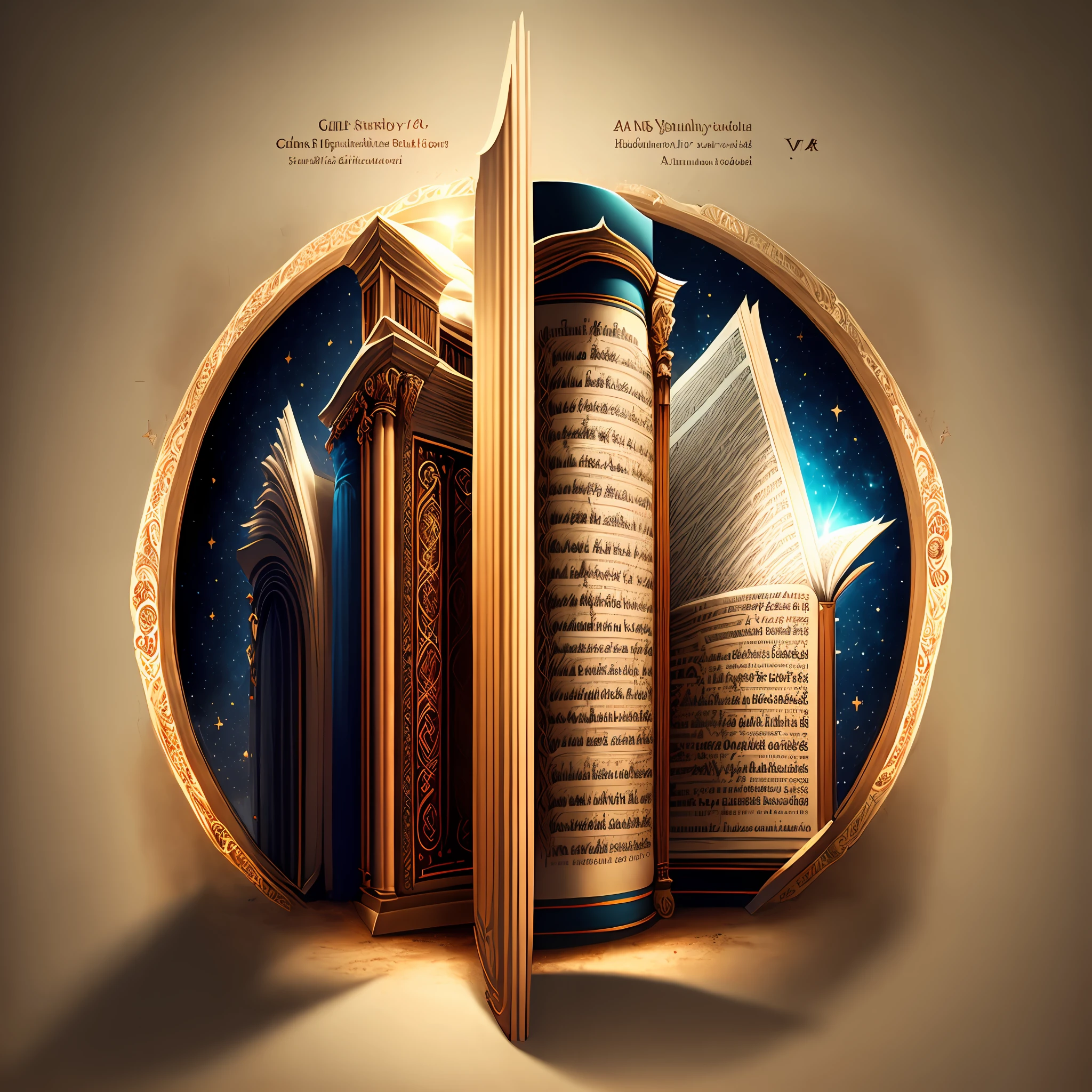 Create a cover for the channel: holy scriptures. With biblical characters. --ar 16:9 --v 4 --auto