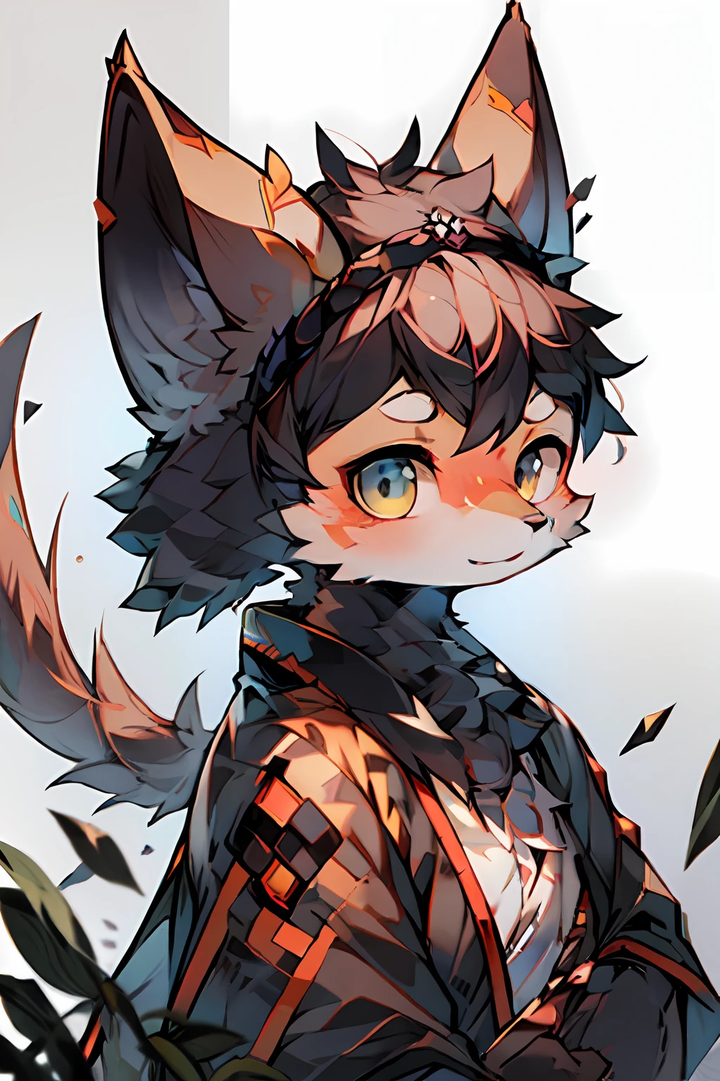 An orange and white fox, furry characters, Guvitz style artwork, Guwiz, beautiful character paintings, Guviz on ArtStation Pixiv, Guwiz on Pixiv Art Station, stunning anime face portraits, beautiful digital artwork, WLOP Rossdraws, detailed digital anime art, Guwiz masterpieces