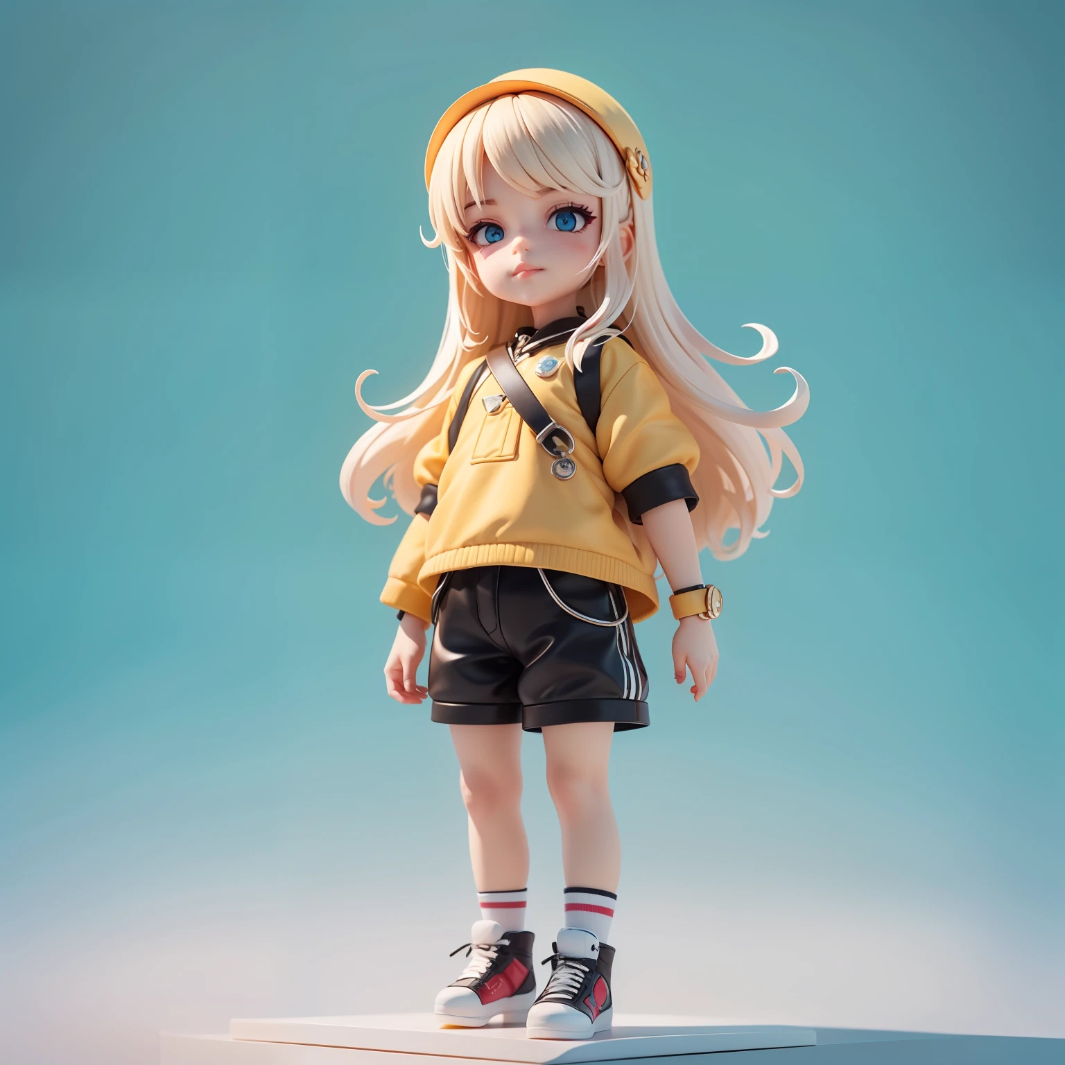 A super cute boy, full body, fantastic cute hair accessories Popmart blind box, IP design, clean bright background 3D rendering, OC rendering, 8k, soft focus, fine gloss super detail --ar 3:6 50 --q 2 --niji 5 --style expressiveness --s 2