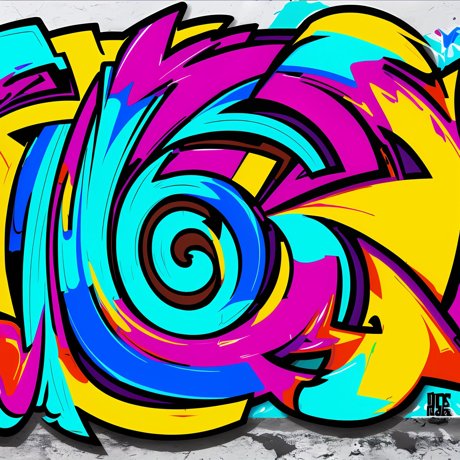 Graffiti text cyclone --auto