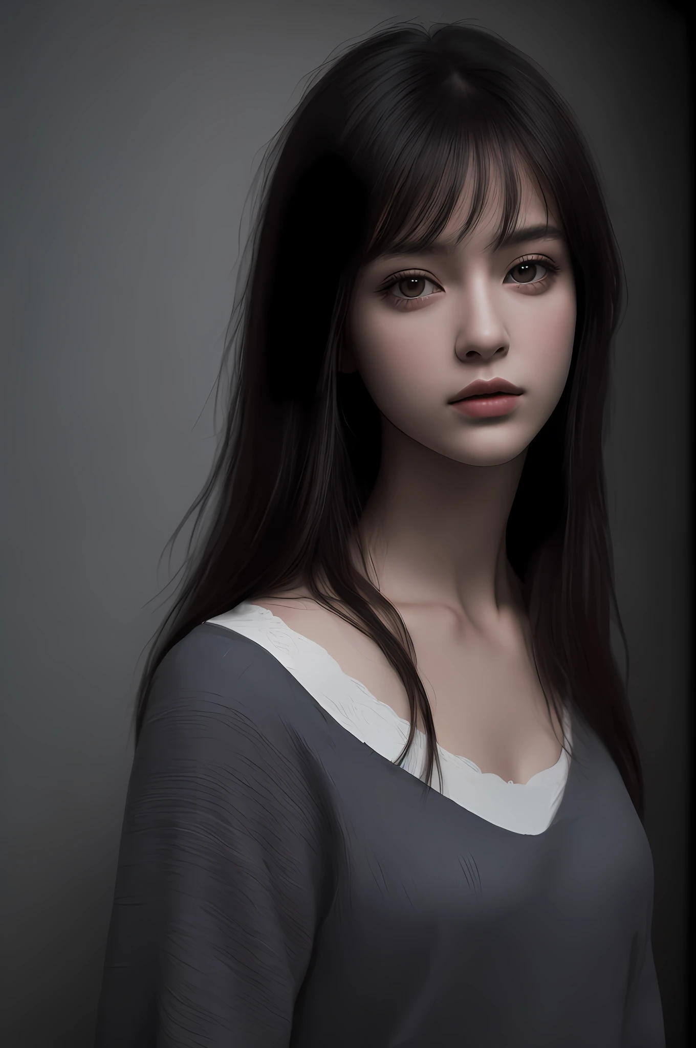 Best quality, masterpiece, ultra high res, (photorealistic:1.4), raw photo, 1girl, in the dark, deep shadow
