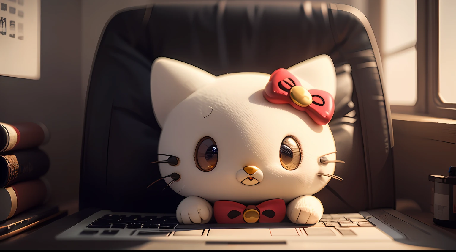 Hello kitty, hyper-detailed, octane rendering, 16K --auto