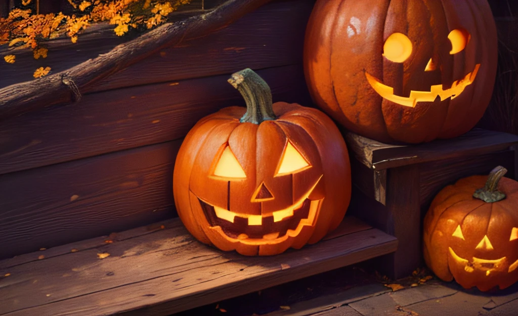 a close up of a sign on a house with pumpkins and ghosts, beistle halloween decor, halloween decorations, wide portrait, accurately portrayed, designed for cozy aesthetics!, close together, pattern, rectangular, with highly detailed, layered, with detailed, fully decorated, one on each side, creepy themed, with lots of details, multiple, with detailed wood, popular