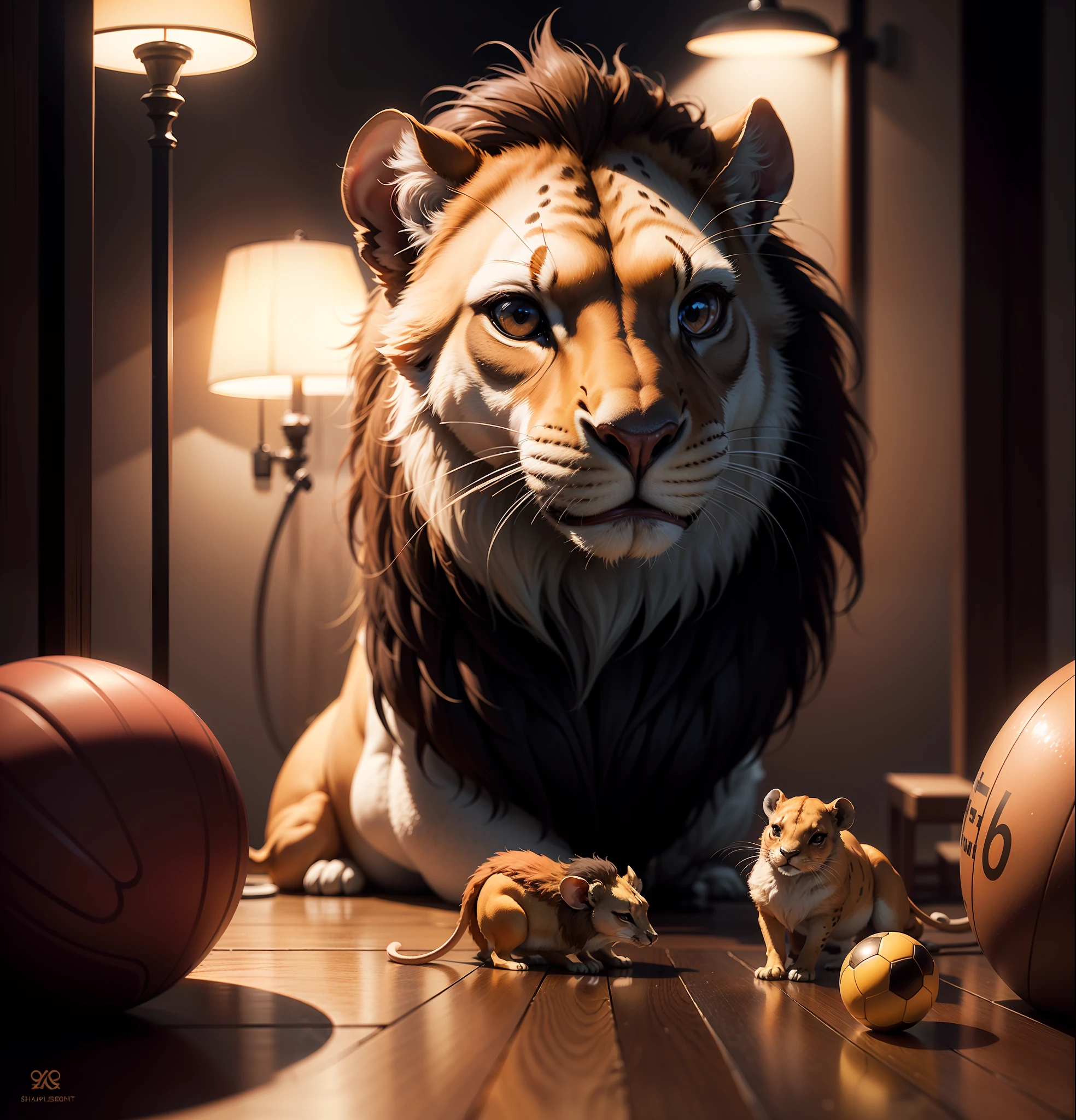 Mouse, ball, ox, lion, camel, meerkat, worm ,8k, high definition, hyper-realistic, + cinematic shot + dynamic composition, incredibly detailed, sharpness, detail details + night with light + perfectionism + award-winning realism ((ambient lighting))