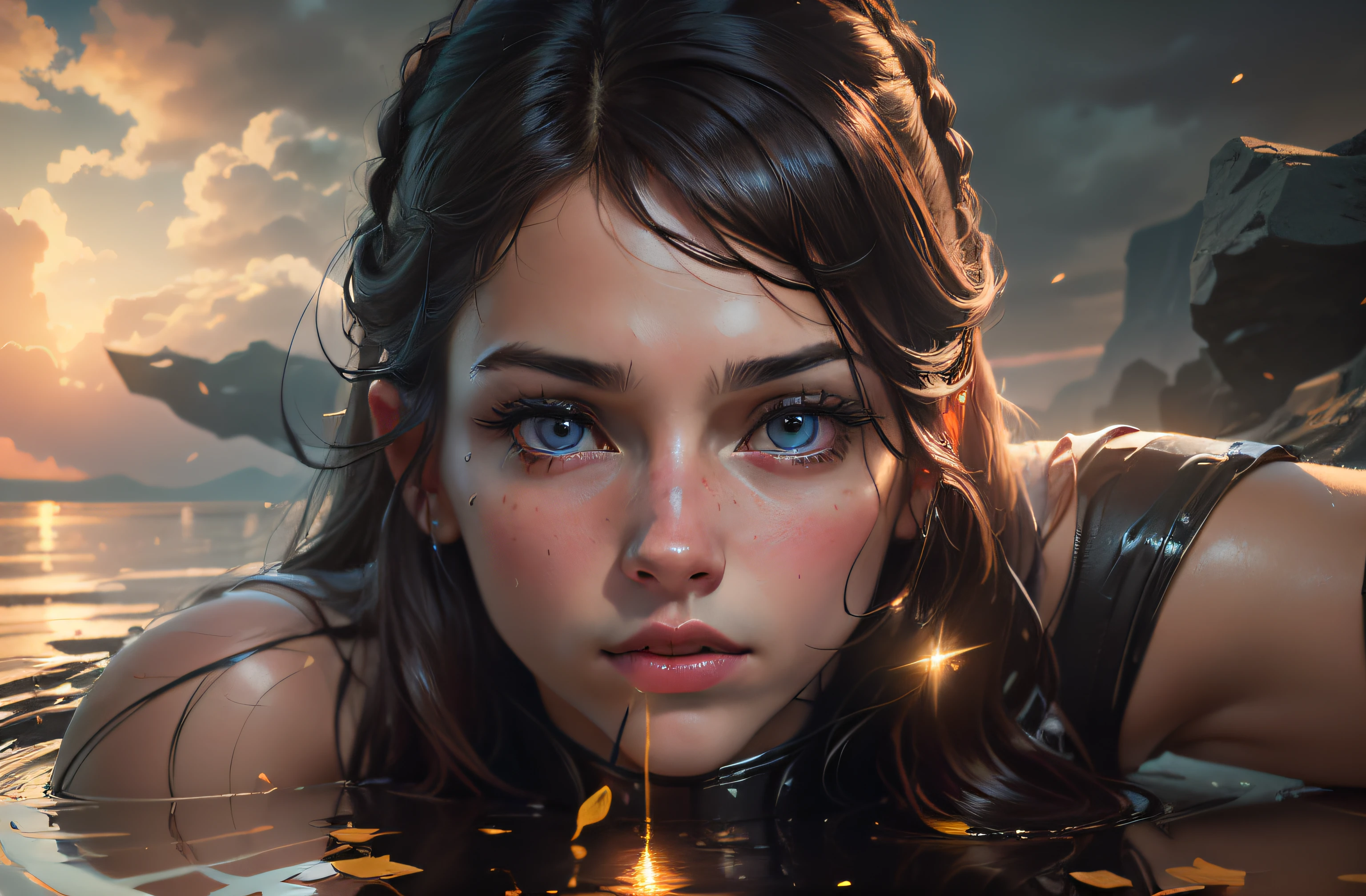 (8K, RAW, professional, best quality, masterpiece:1.2), (realistic,photorealistic:1.37), ultra-detailed, (portrait), (highest detailed skin:1.2), (highest detailed face:1.2), cinematic lighting, 1girl, --auto