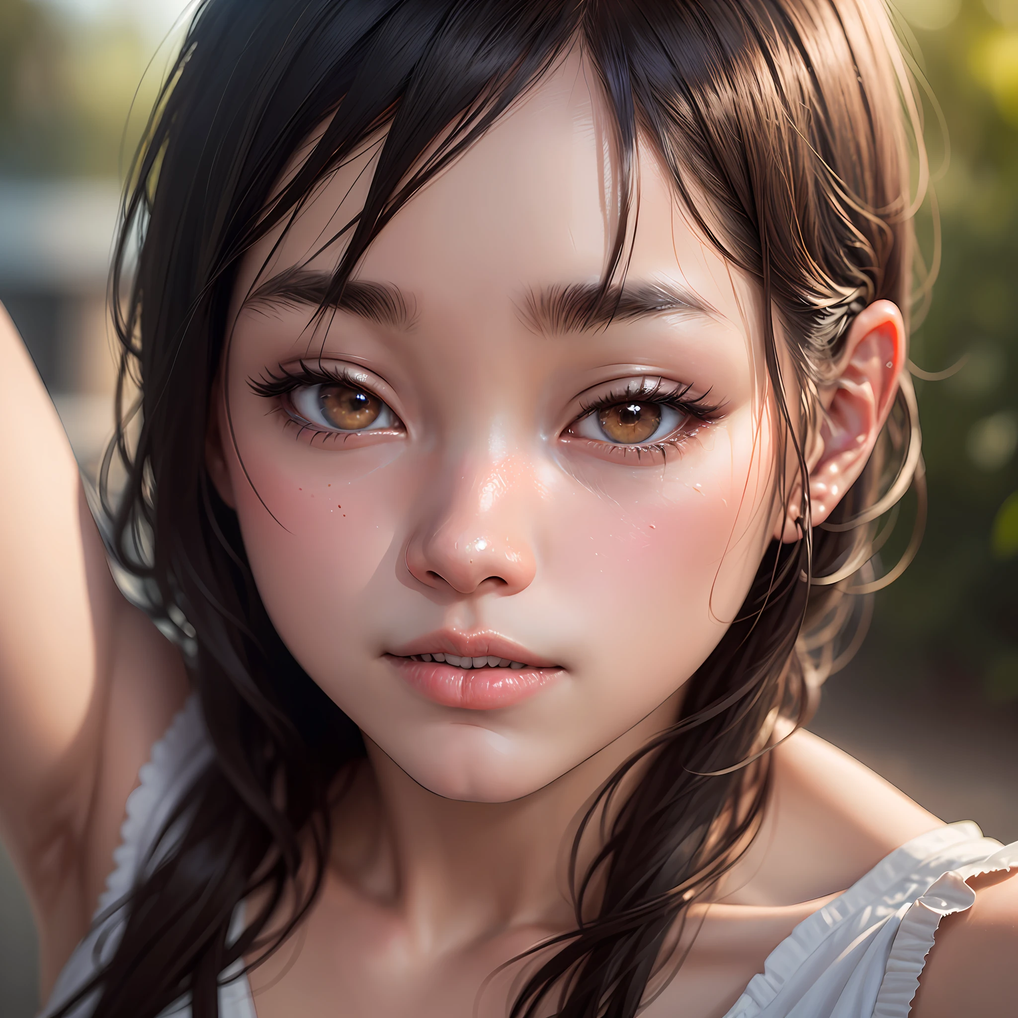 @Thanh Liên 🐸: 8K, Best Quality, Masterpiece, Ultra High Resolution, (Realism: 1.4), Original Photo, (Realistic Skin Texture: 1.3), (Film Grain: 1.3), (Selfie Angle) --auto