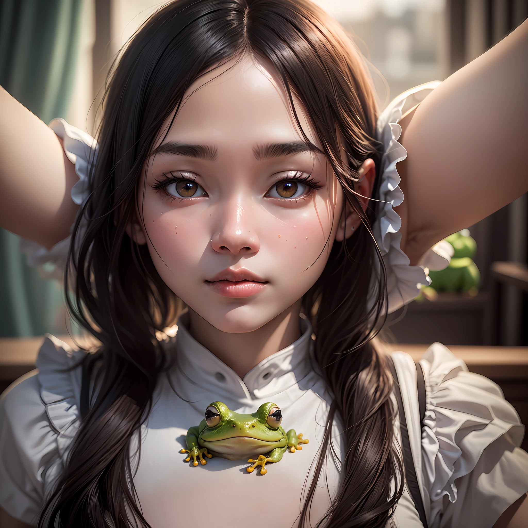 @Thanh Liên 🐸: 8K, Best Quality, Masterpiece, Ultra High Resolution, (Realism: 1.4), Original Photo, (Realistic Skin Texture: 1.3), (Film Grain: 1.3), (Selfie Angle) --auto