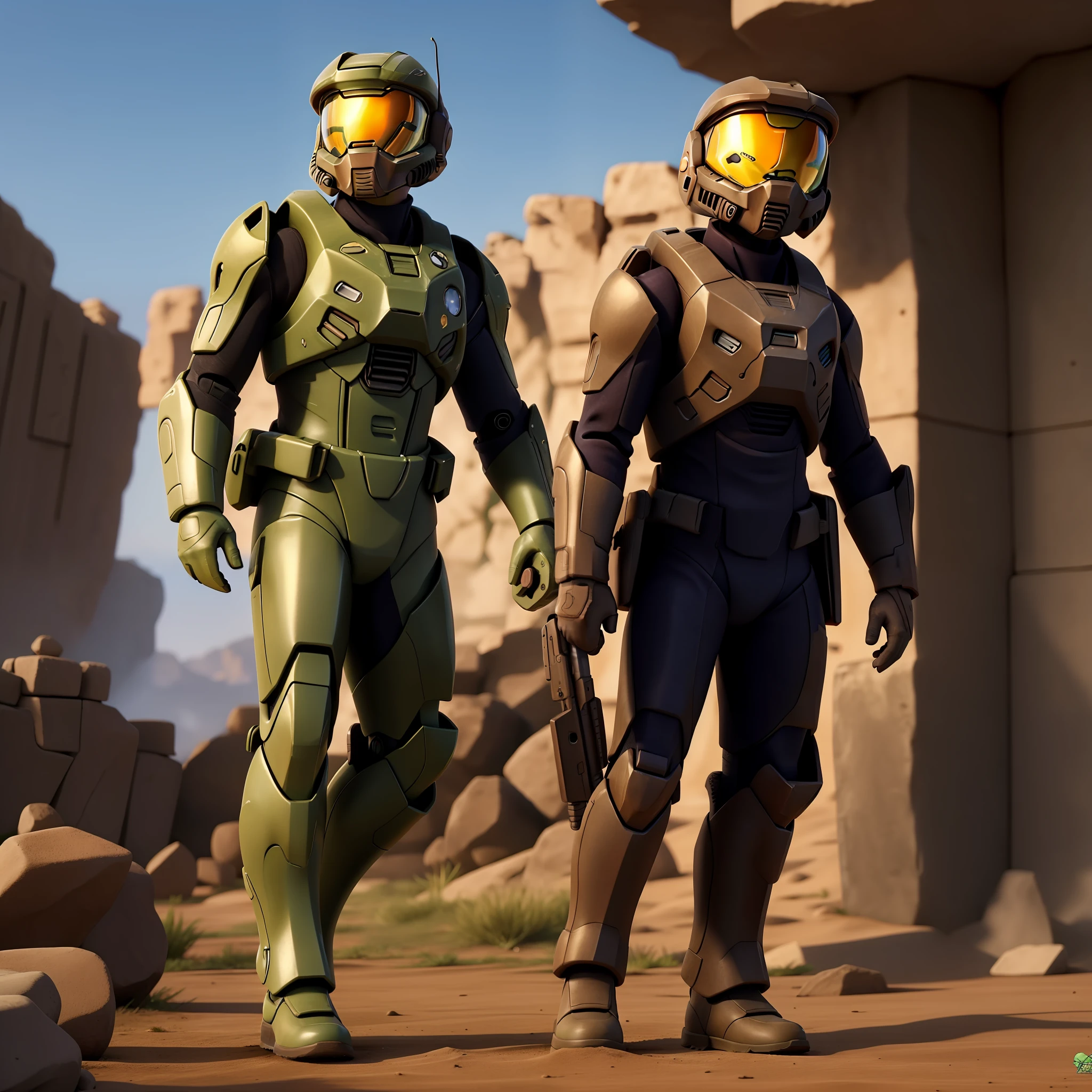 Master Chief in action