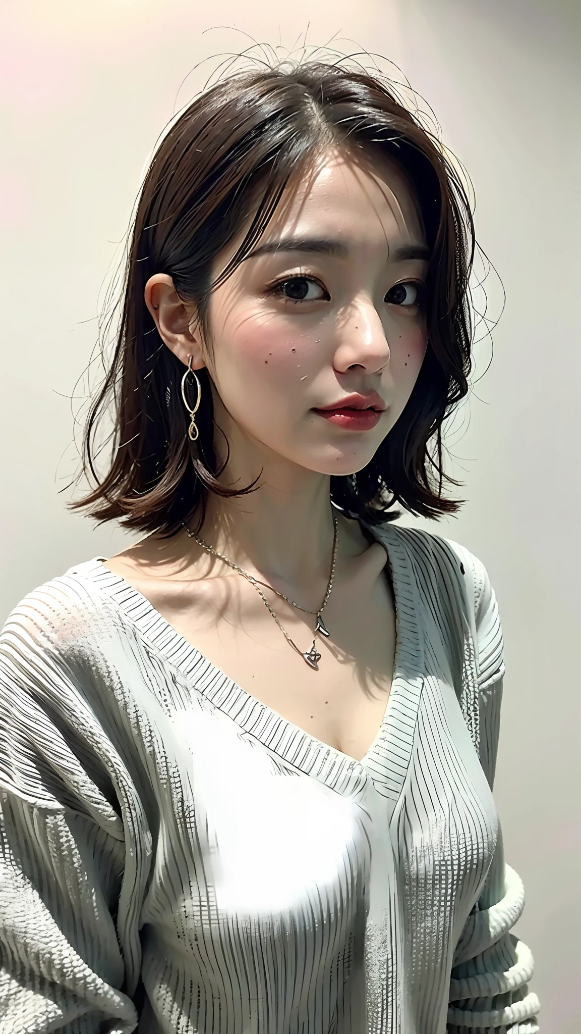 simple silver earring