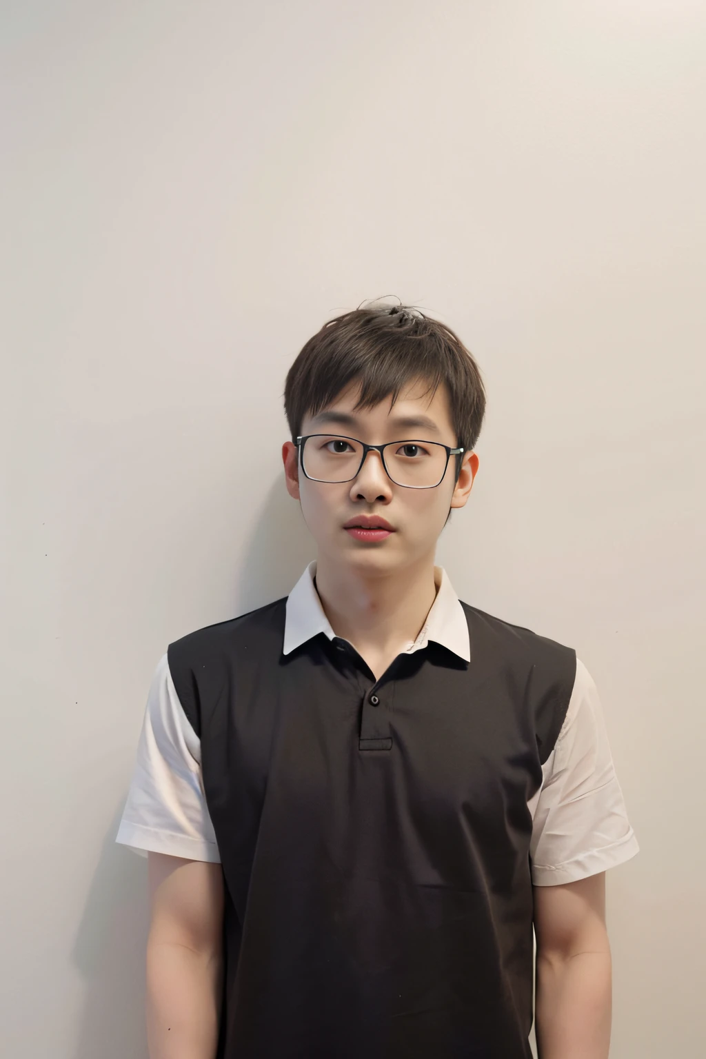 arafed man in a white shirt and glasses standing in front of a white wall, yihao ren, wenjun lin, huifeng huang, li zixin, jinyiwei, qichao wang, yanjun chengt, pengzhen zhang, xintong chen, xiaofan zhang, zhelong xu, yuxiang chen