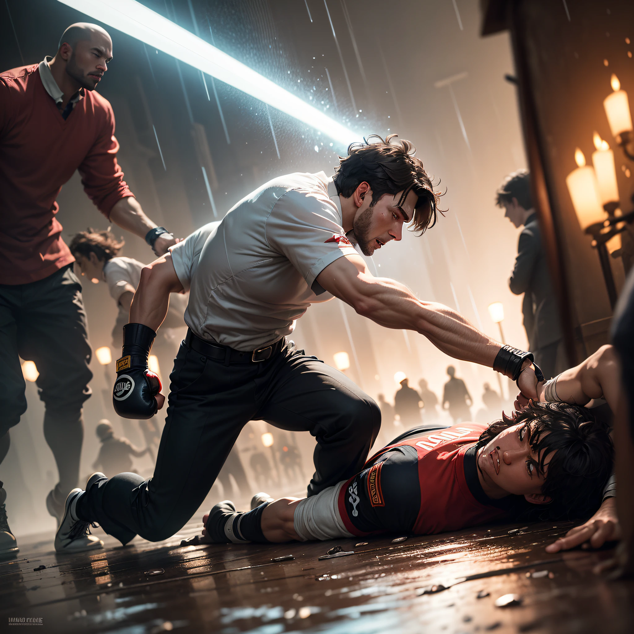 At this time, he was mercilessly trampled to the ground by the leaders of friends he once trusted and helped, and his fists, feet, and even clubs rained down on him --auto