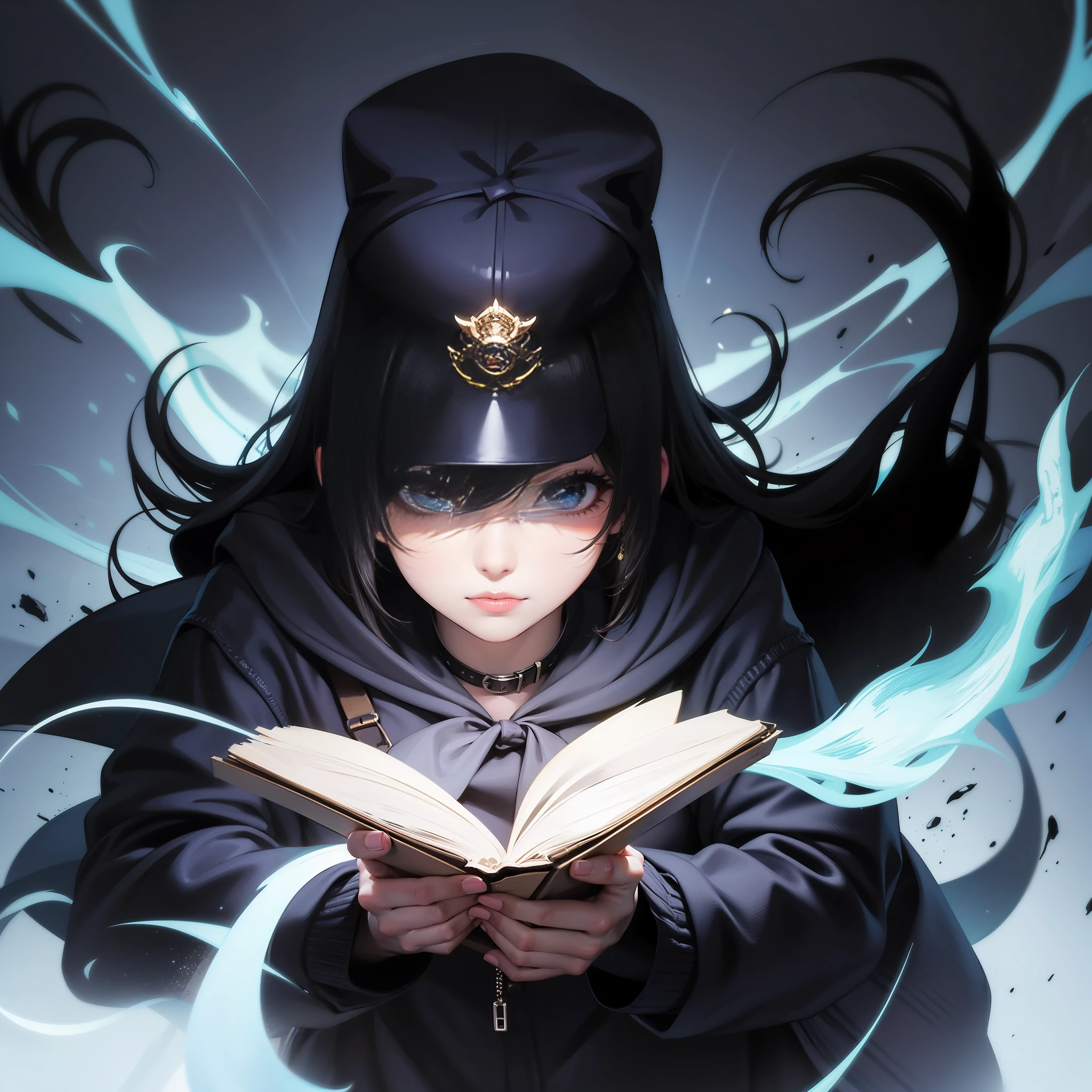 Cute painting style, wearing hats