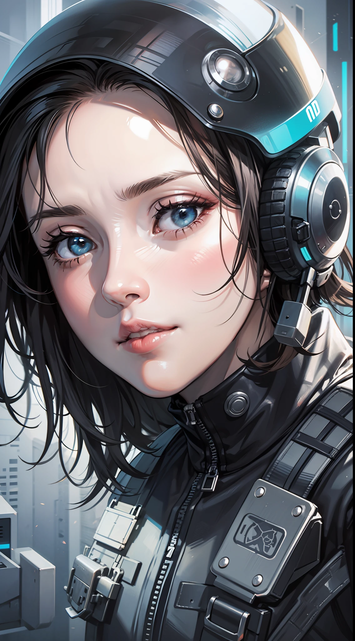 call of duty, ghost character, head only, badass, high-quality, glitch