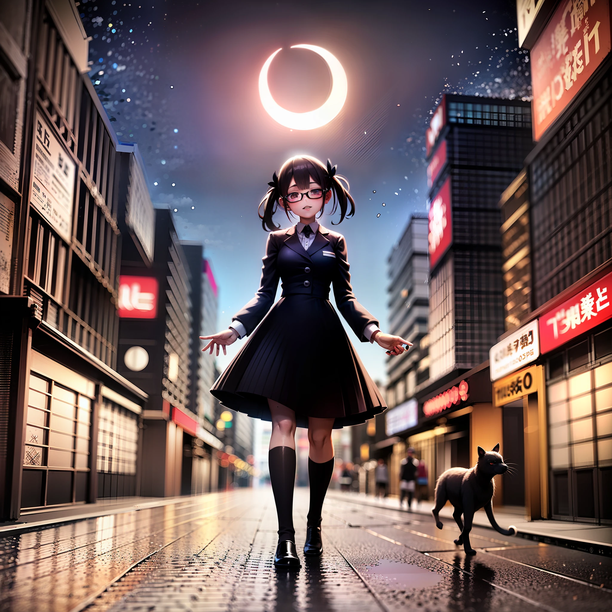 Chifuyu Hanakuma walking with glasses
