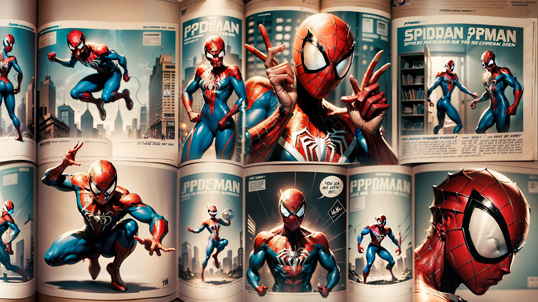A page from the spiderman comic