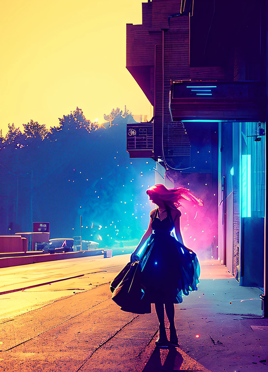 (snthwve style:1) (nvinkpunk:0.7) drunken beautiful woman as delirium from sandman, (hallucinating colorful soap bubbles), by jeremy mann, by sandra chevrier, by dave mckean and richard avedon and maciej kuciara, punk rock, tank girl, high detailed, 8k,
sharp focus, natural lighting, subsurface scattering, f2, 35mm, film grain